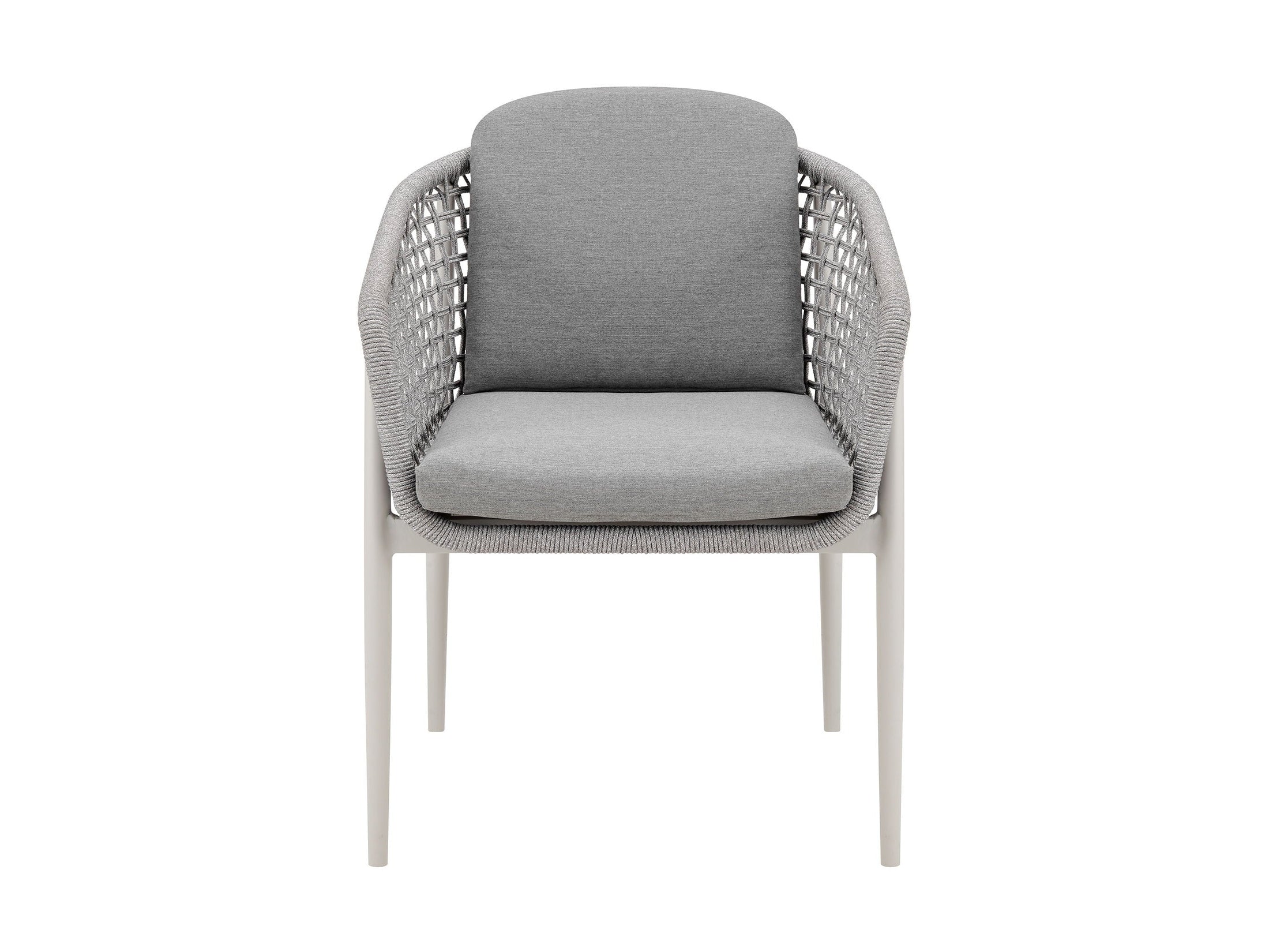 Rhodes - Outdoor Patio Dining Chair (Set of 2) - Light Gray