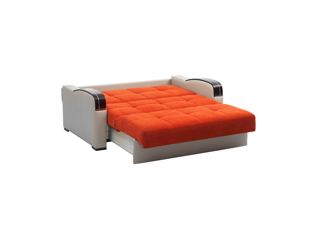 Ottomanson Sleep Plus - Upholstered Convertible Loveseat With Storage