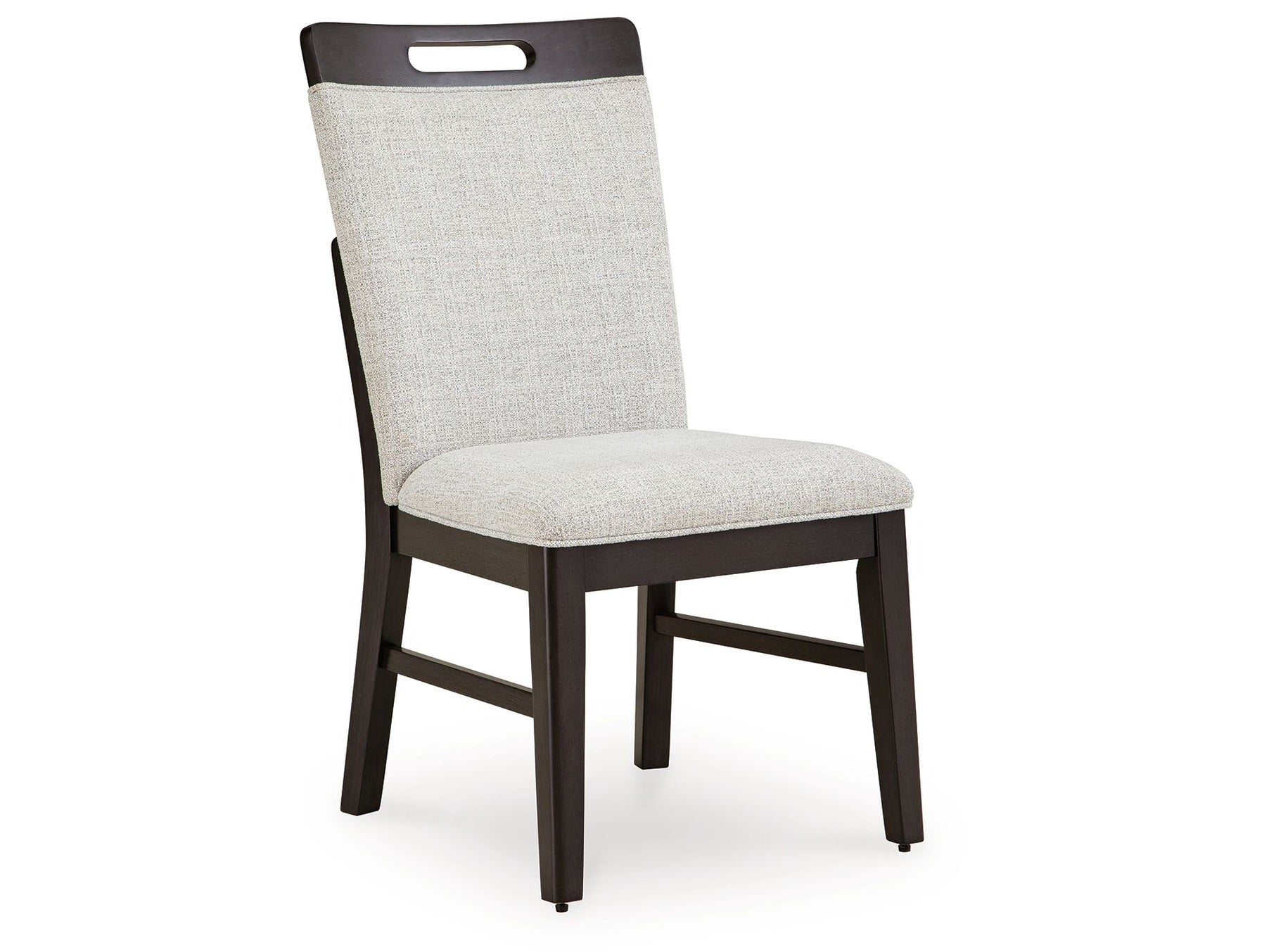 Neymorton - Dining Upholstered Side Chair (Set of 2) - Light Gray / Brown