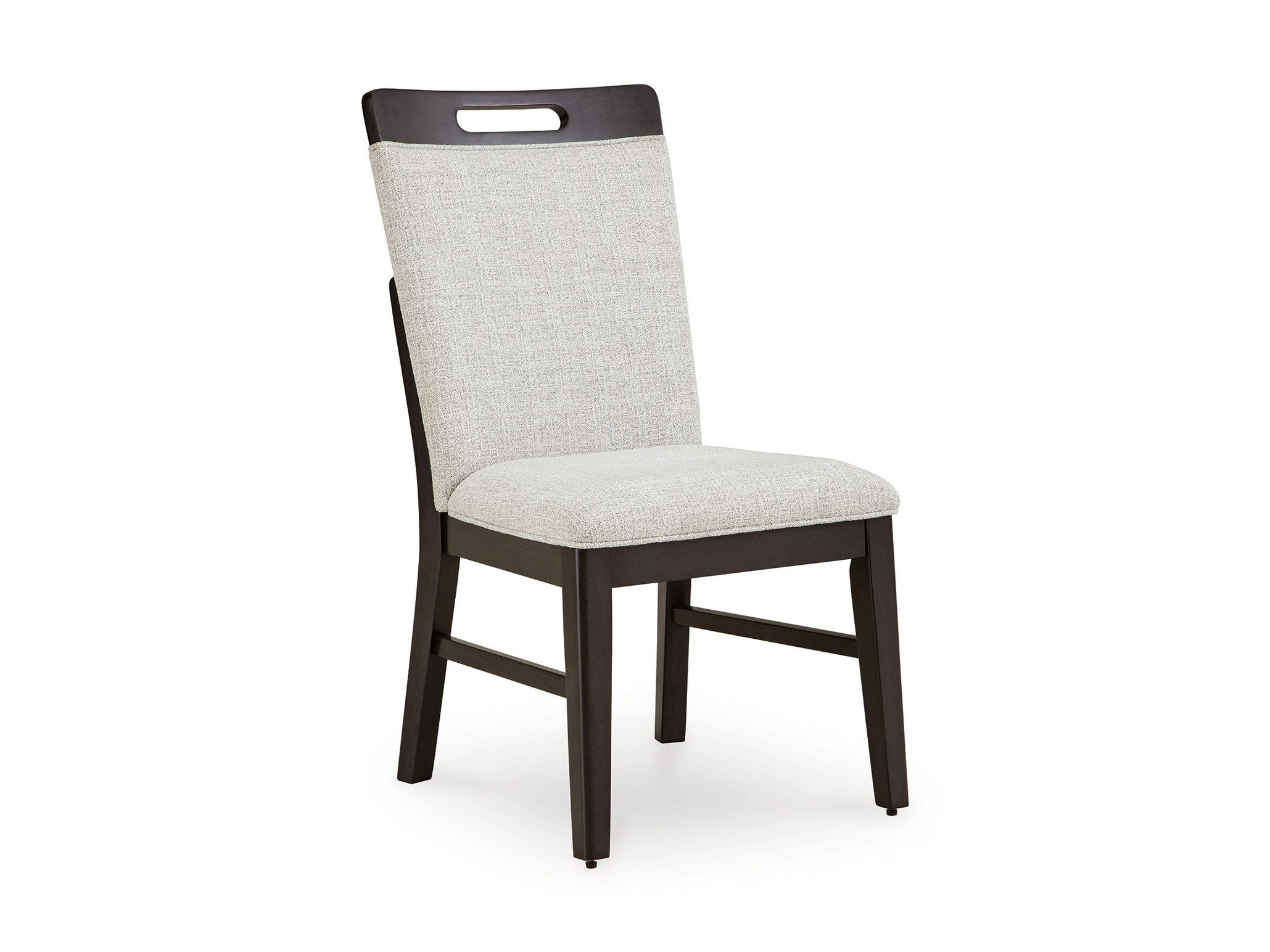 Neymorton - Dining Upholstered Side Chair (Set of 2) - Light Gray / Brown
