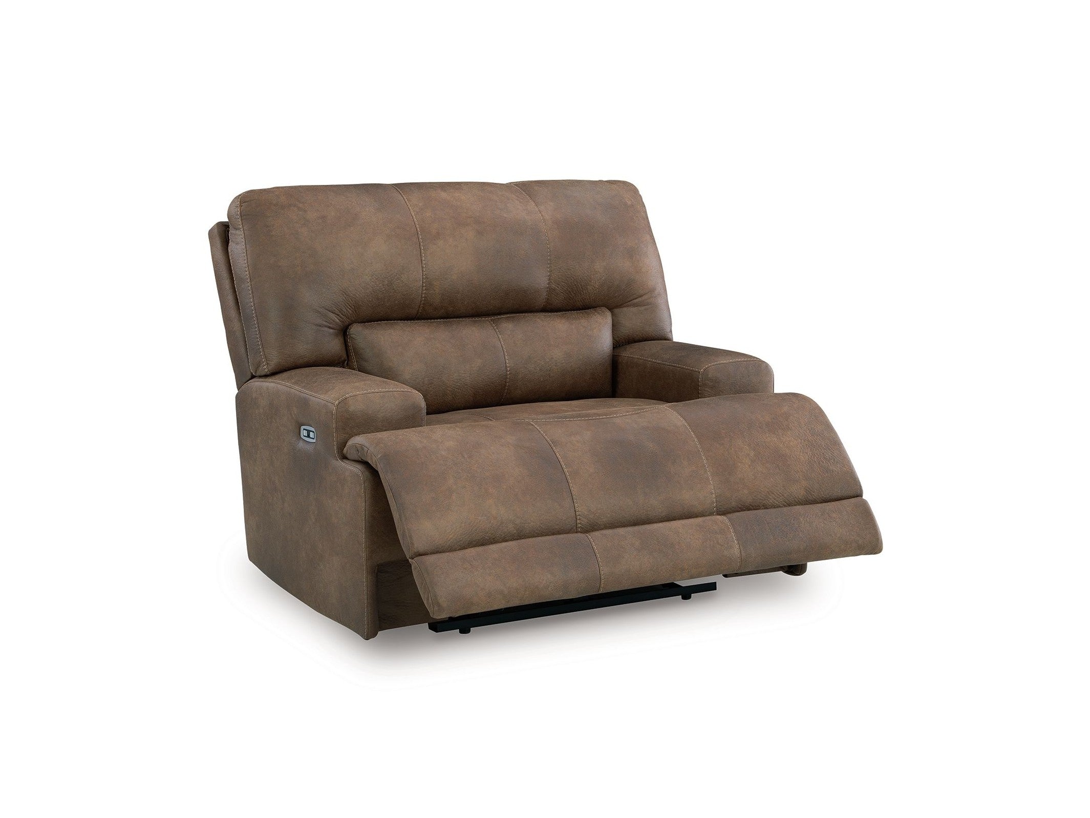Beckley Place - Power Recliner With Adjustable Headrest - Earth