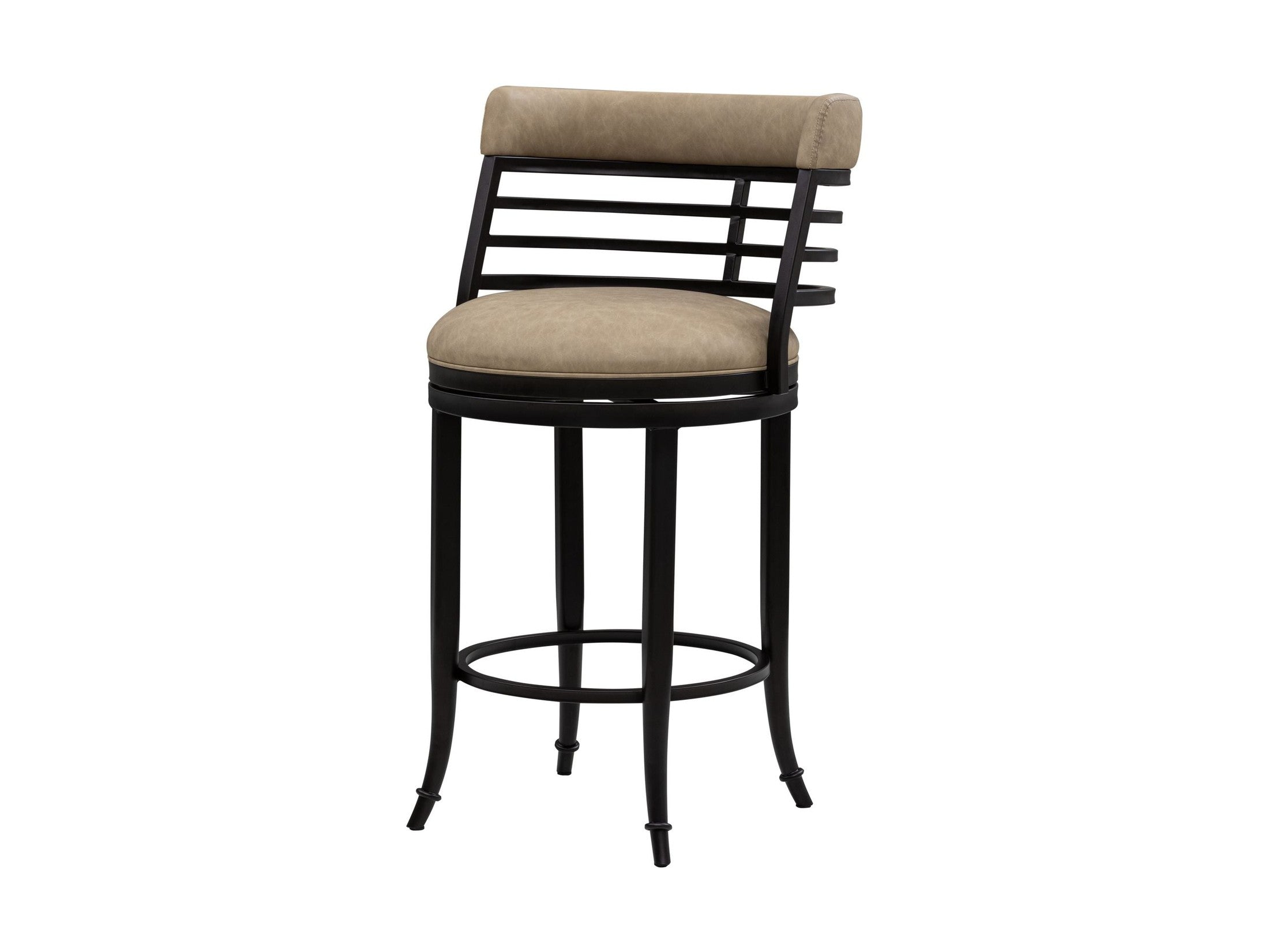 Telia - Upholstered Swivel Counter Height Barstool