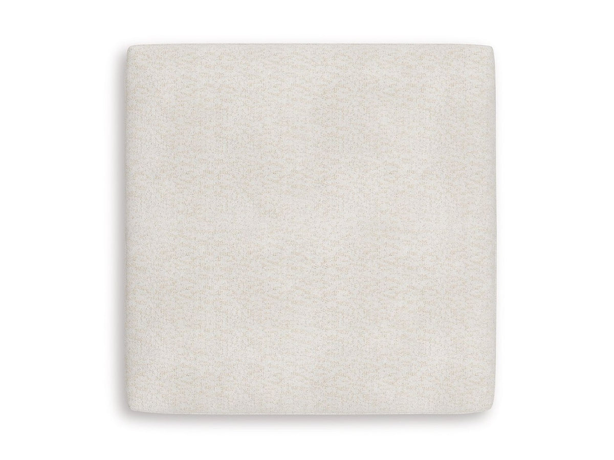 Donelson Creek - Oversized Accent Ottoman - Vanilla