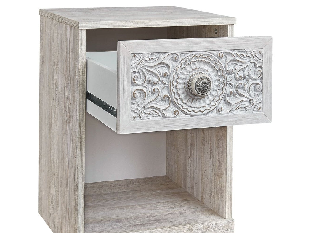 Paxberry - One Drawer Night Stand - Whitewash