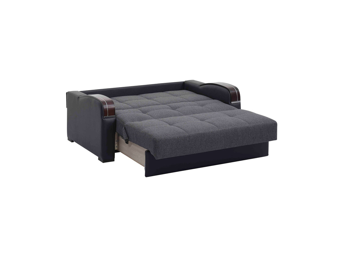 Ottomanson Sleep Plus - Upholstered Convertible Loveseat With Storage