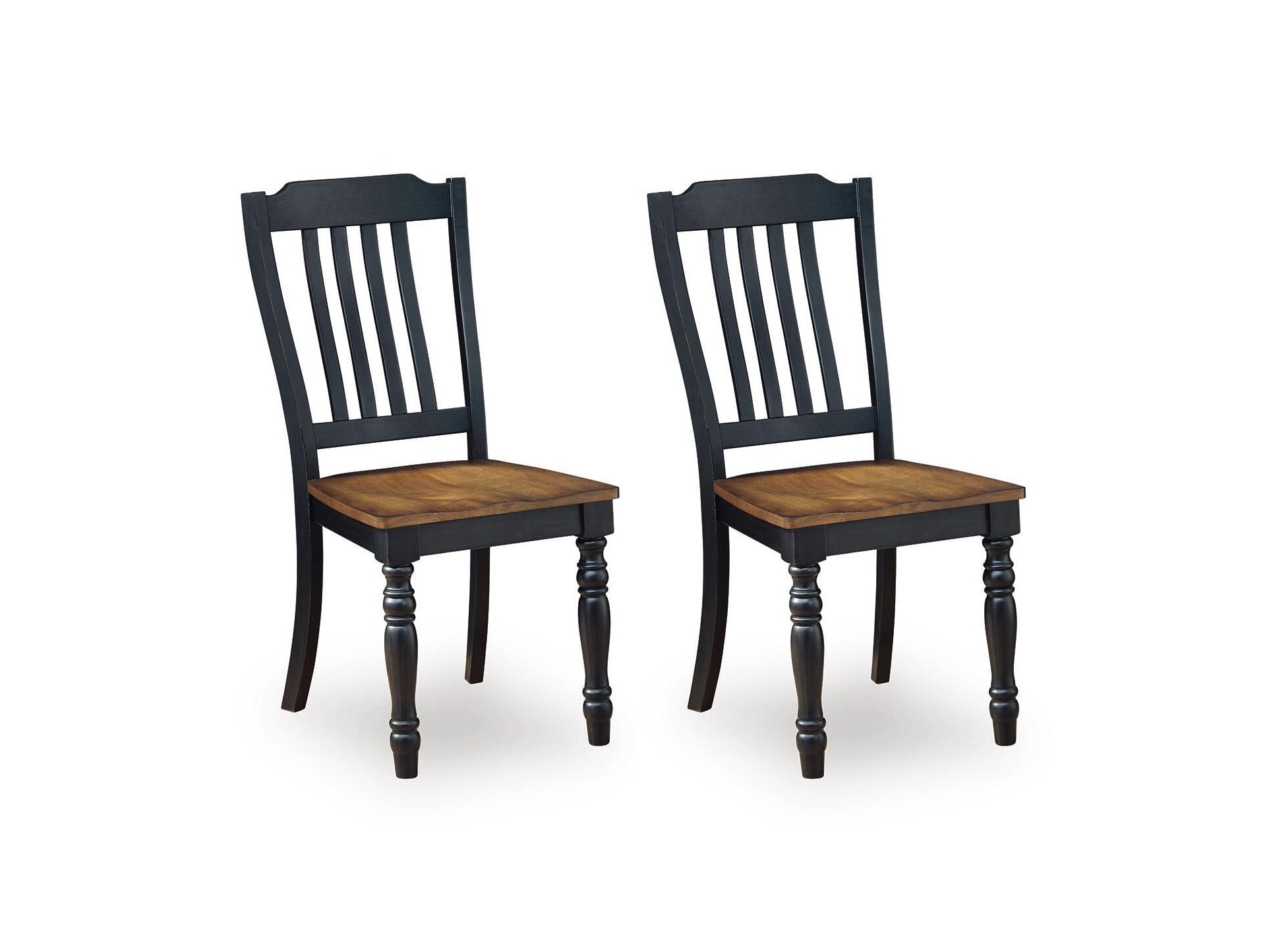 Clorazi - Dining Room Side Chair (Set of 2) - Black / Brown