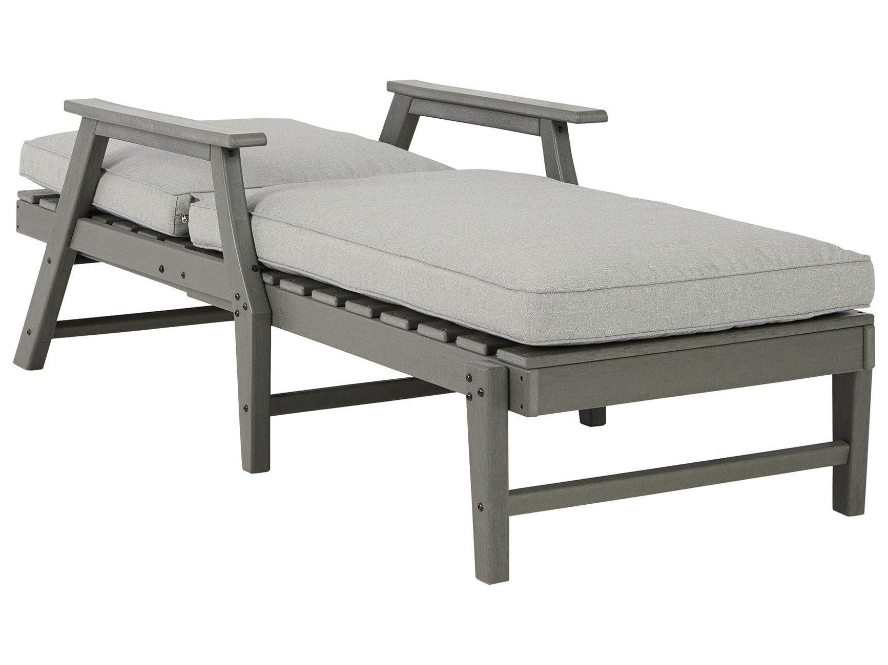 Visola - Chaise Lounge with Cushion - Gray
