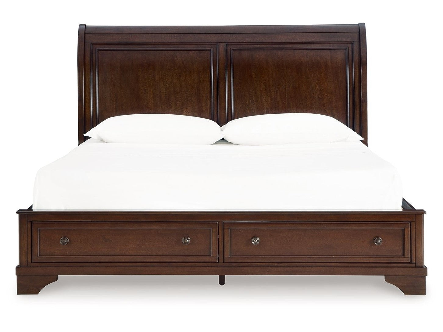 Trellington - King Sleigh Storage Bed - Brown