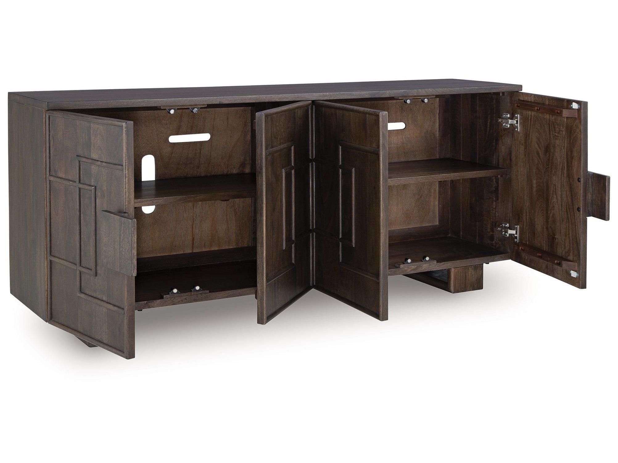 Cato - Accent Cabinet - Dark Brown