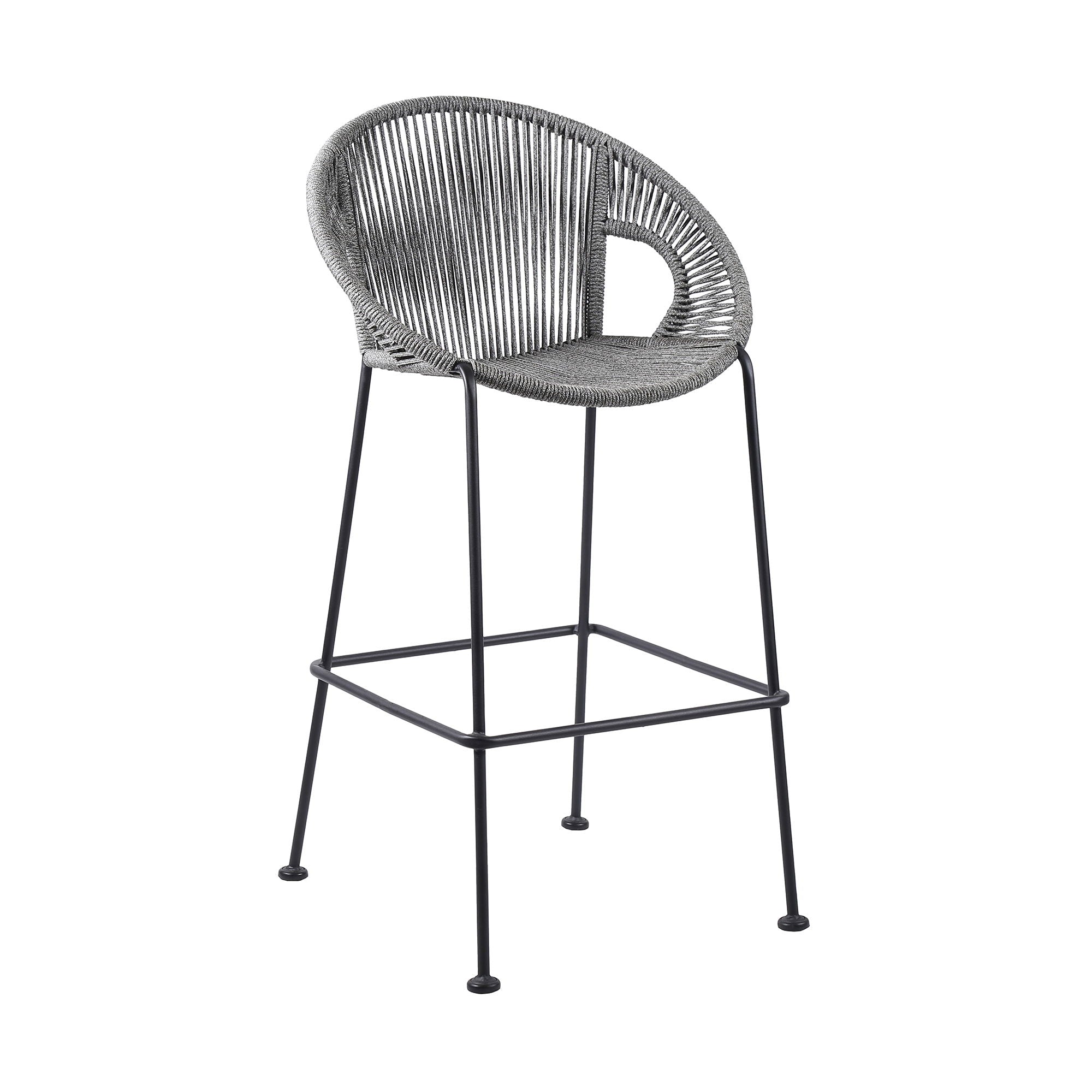 Acapulco - 30" Indoor Outdoor Steel Bar Stool With Rope Set of 2