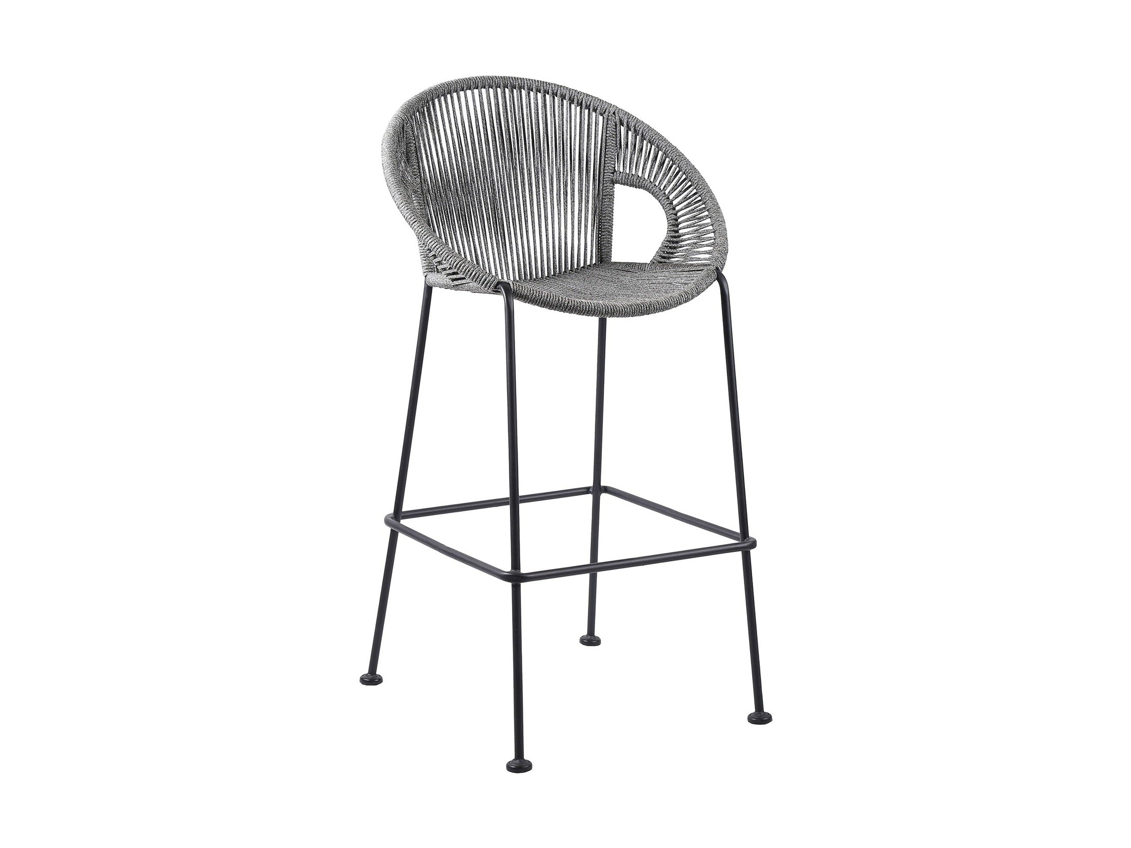 Acapulco - 30" Indoor Outdoor Steel Bar Stool With Rope Set of 2