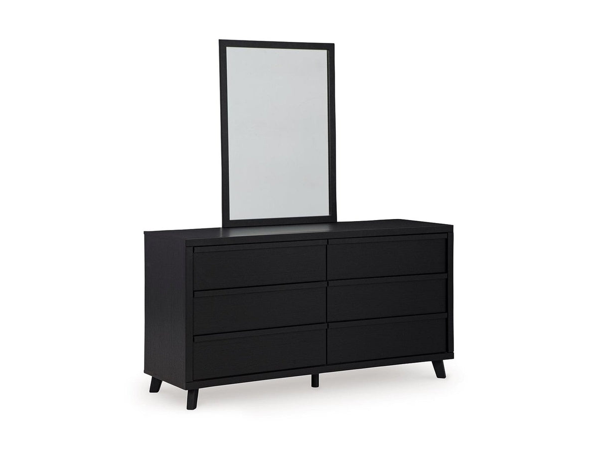 Danziar - Dresser And Mirror - Black