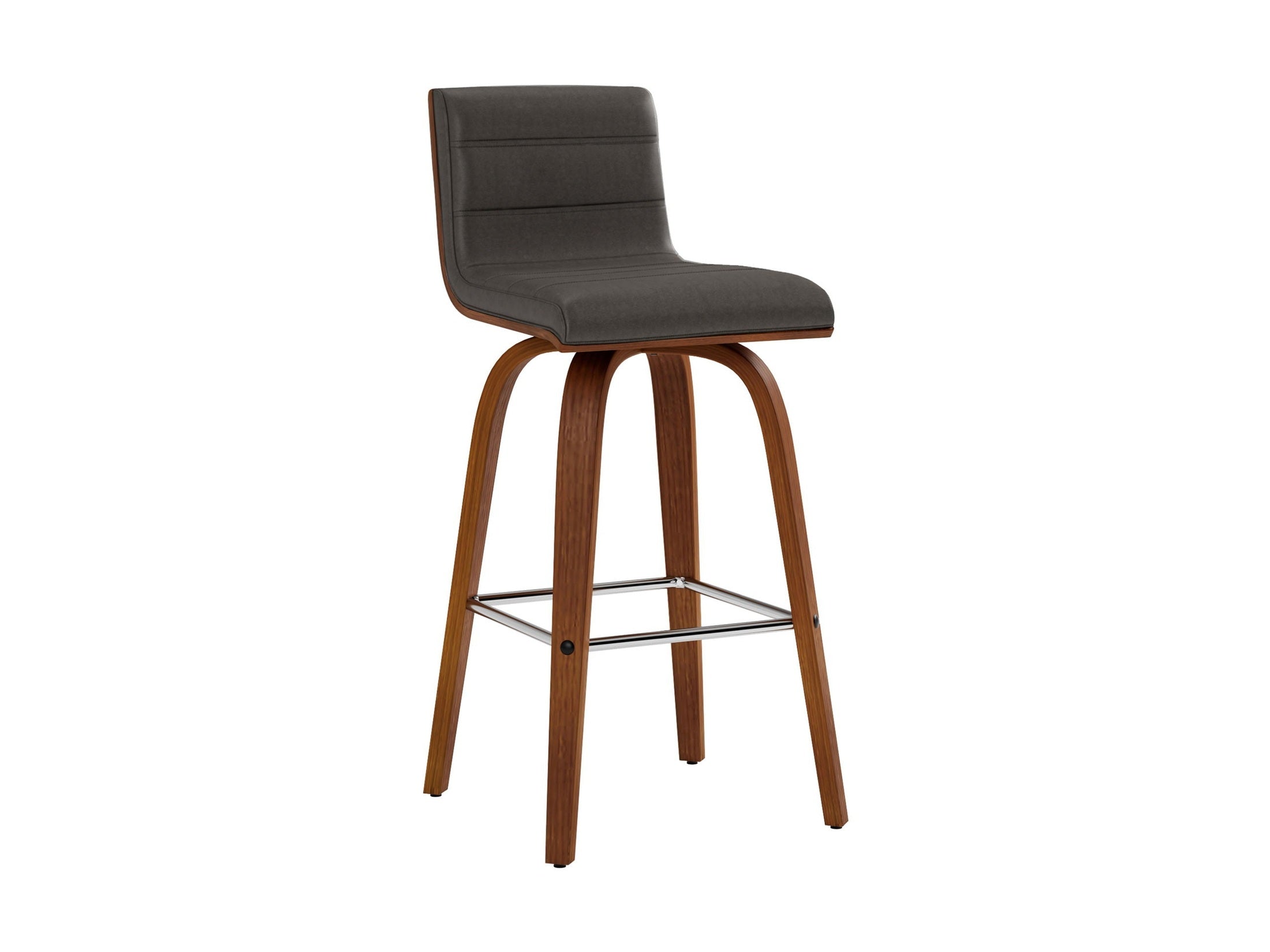 Vienna - 26" Swivel Counter Stool - Walnut Wood