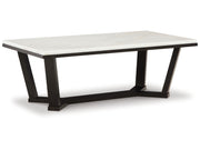 Fostead - Rectangular Cocktail Table - White / Espresso