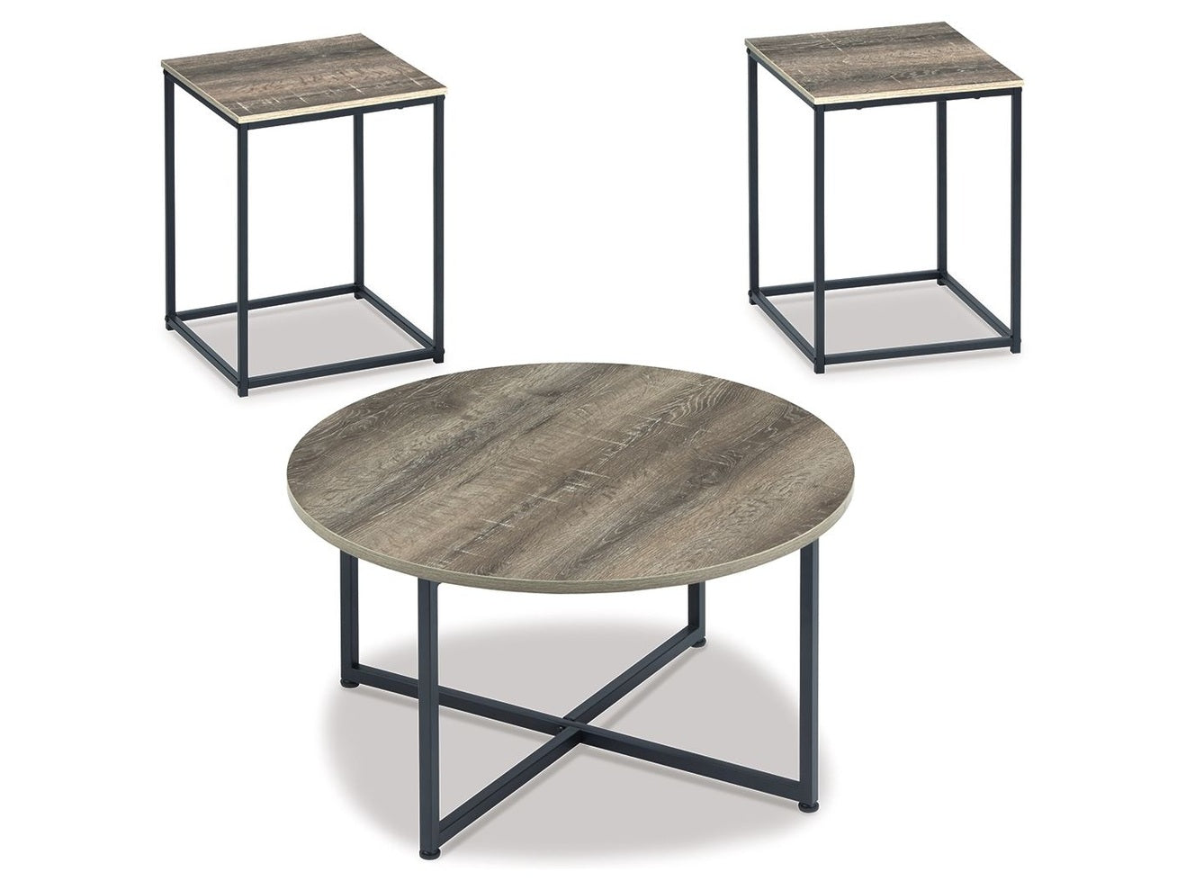Wadeworth - Occasional Table Set (Set of 3) - Brown / Beige