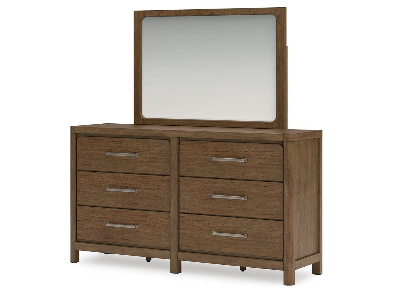 Cabalynn - Dresser And Mirror - Light Brown
