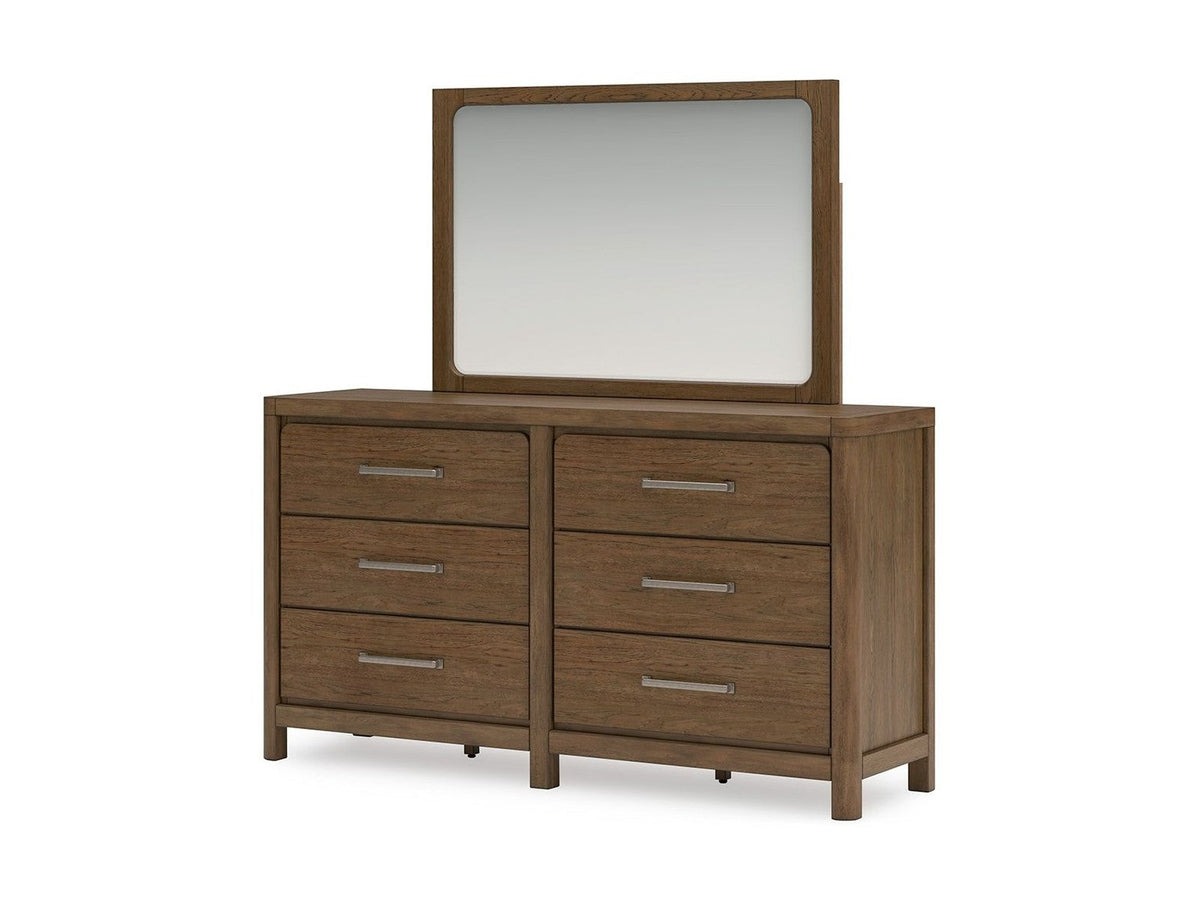 Cabalynn - Dresser And Mirror - Light Brown