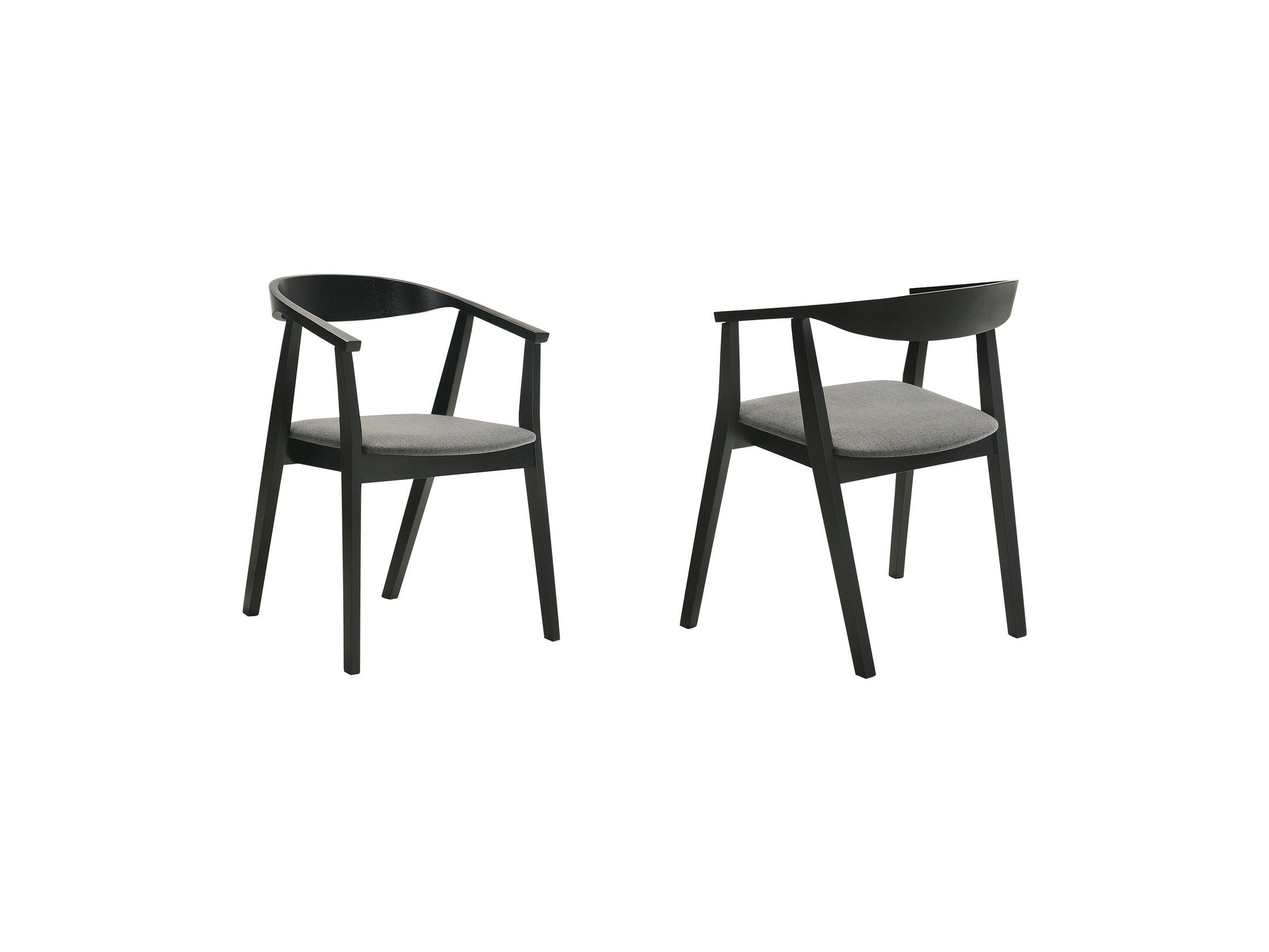 Santana - Wood Dining Chair With Black Frame
