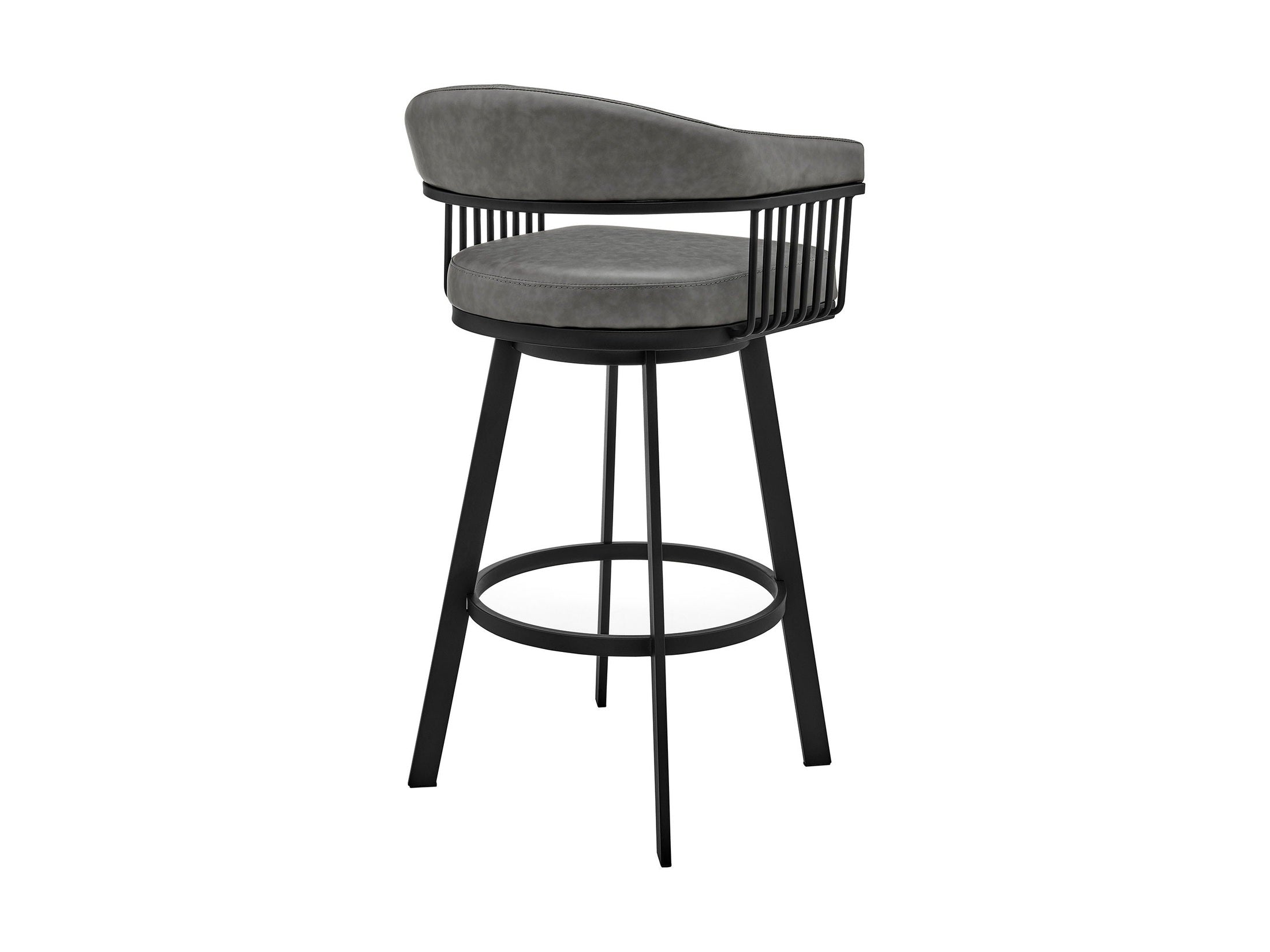 Bronson - Swivel Bar Stool - Black Finish