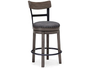 Caitbrook - UPH Swivel Barstool  - Gray