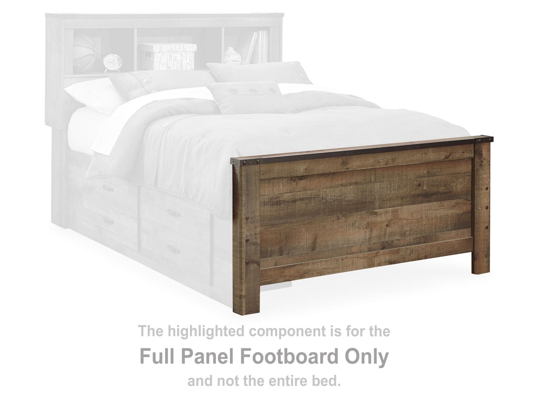 Trinell - Bookcase Storage Bed