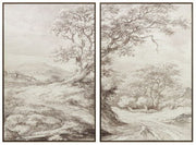 Stormish - Wall Art Set (Set of 2) - Beige / Brown
