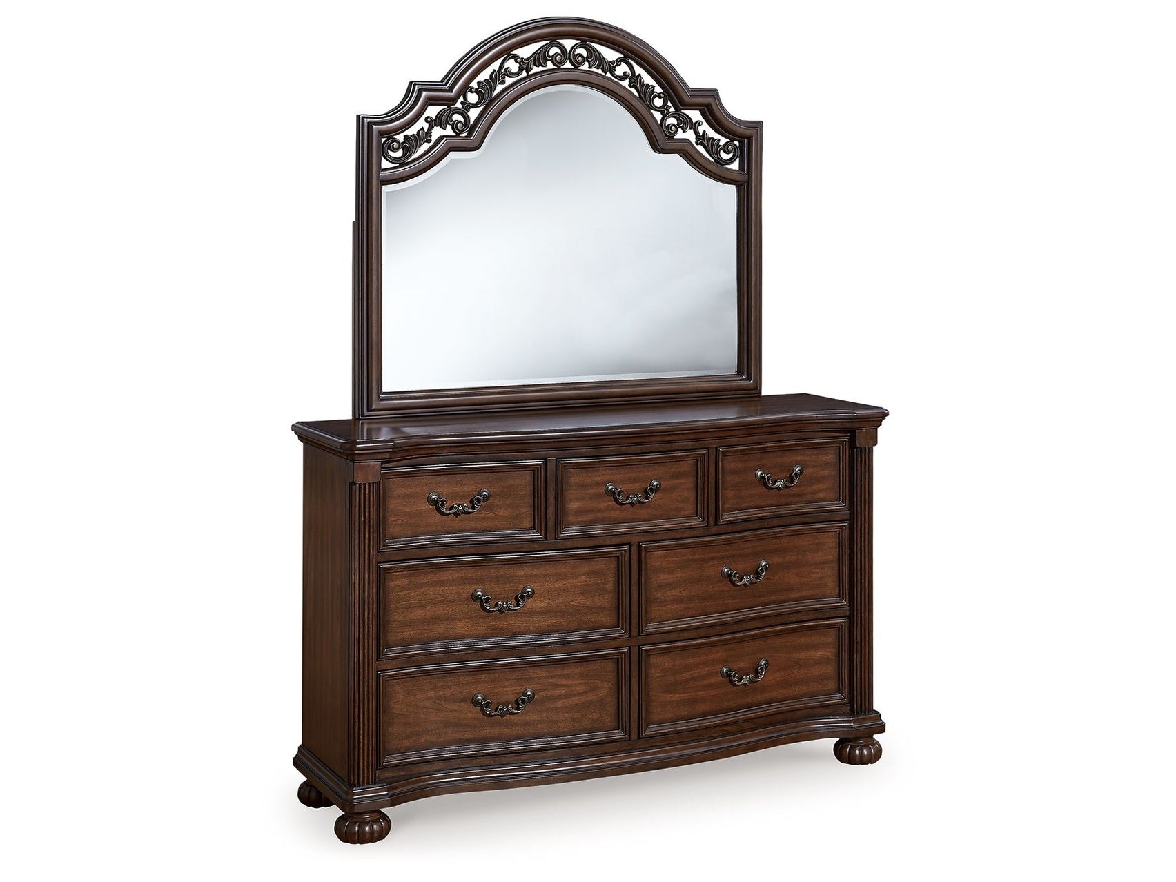 Lavinton - Dresser And Mirror - Brown