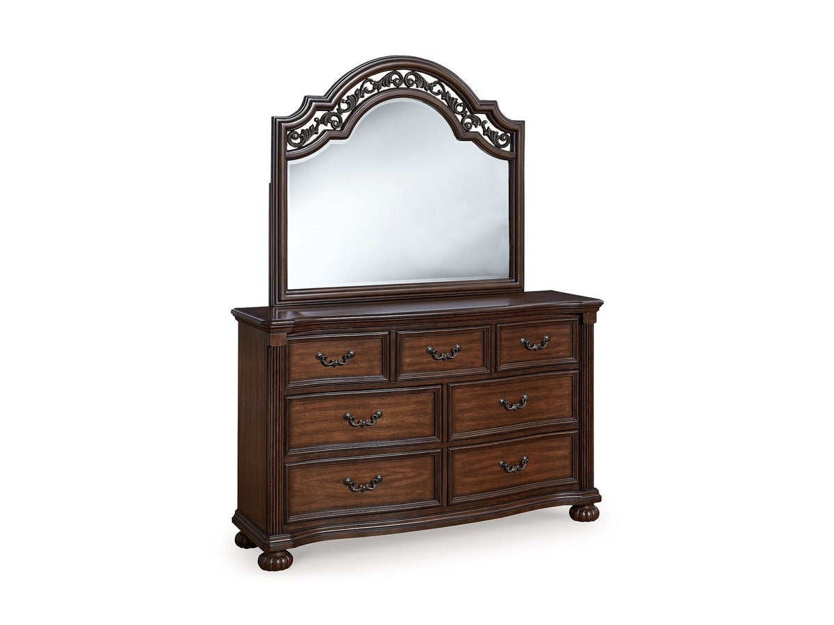 Lavinton - Dresser And Mirror - Brown