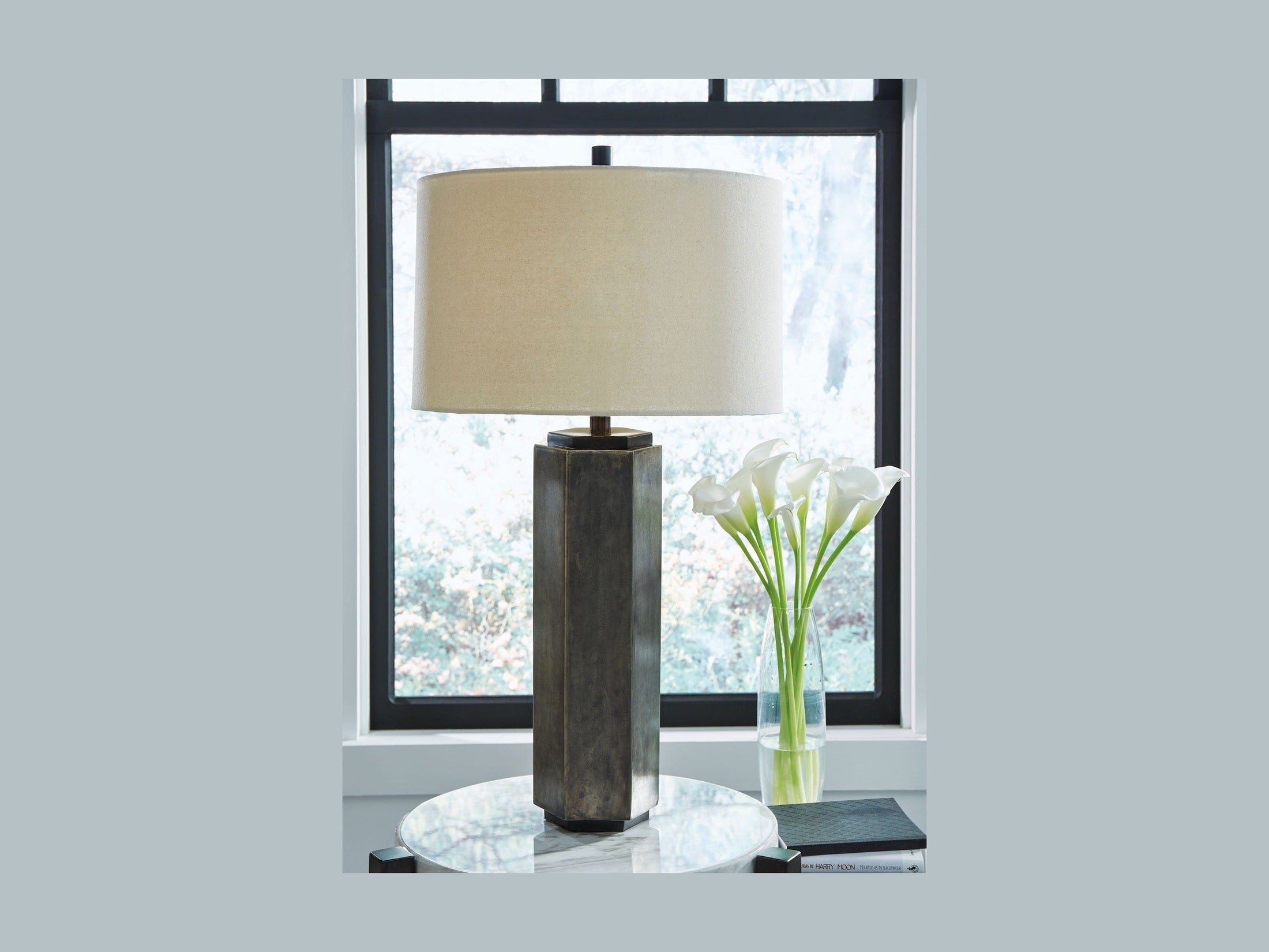 Dirkton - Metal Table Lamp  - Antique Pewter Finish