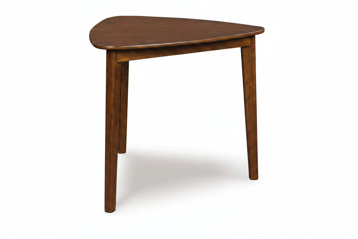 Wooden table with a white background