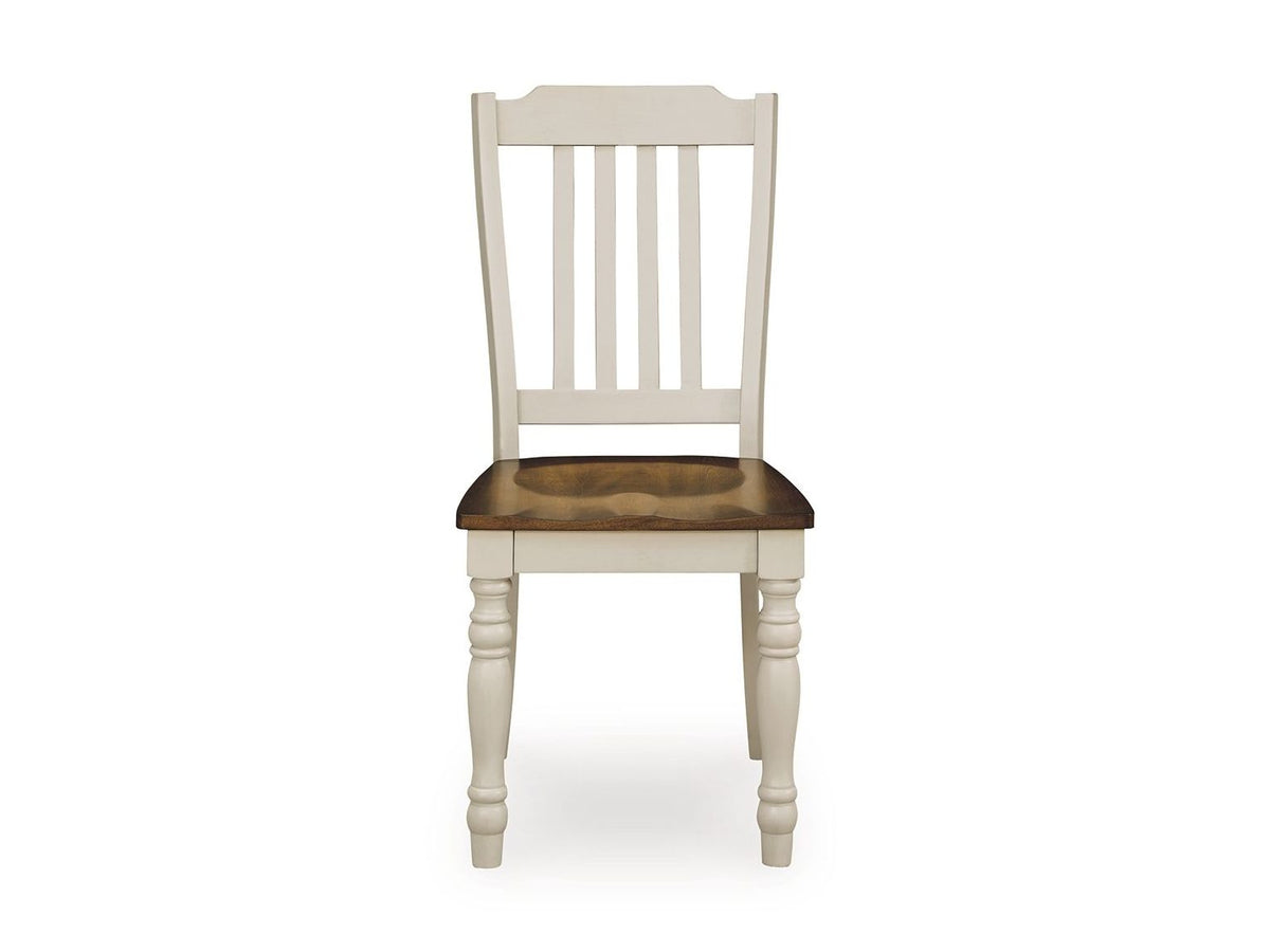 Wirloni - Dining Room Side Chair (Set of 2) - Antique White / Brown