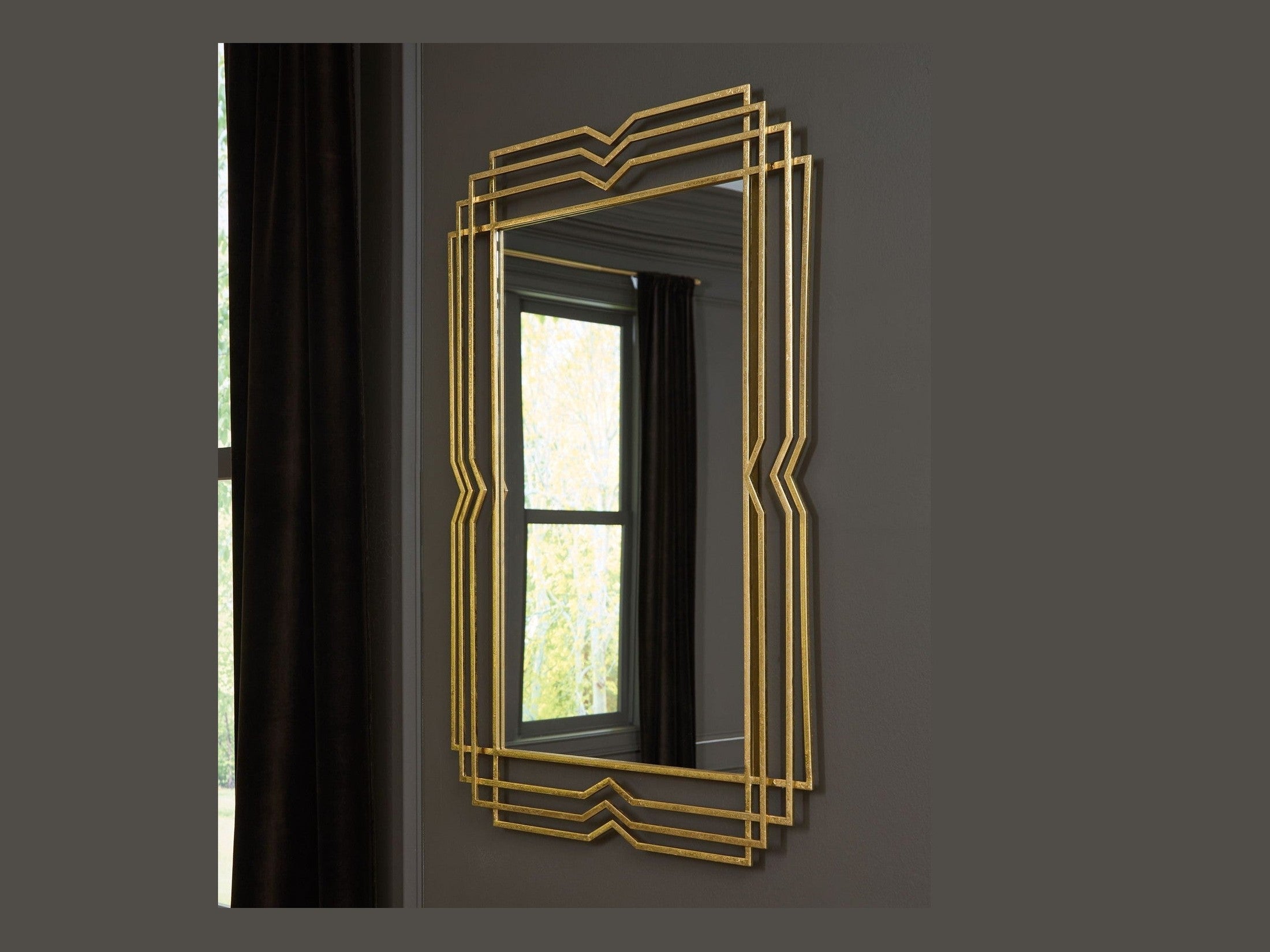 Claybrook - Accent Mirror - Gold Finish