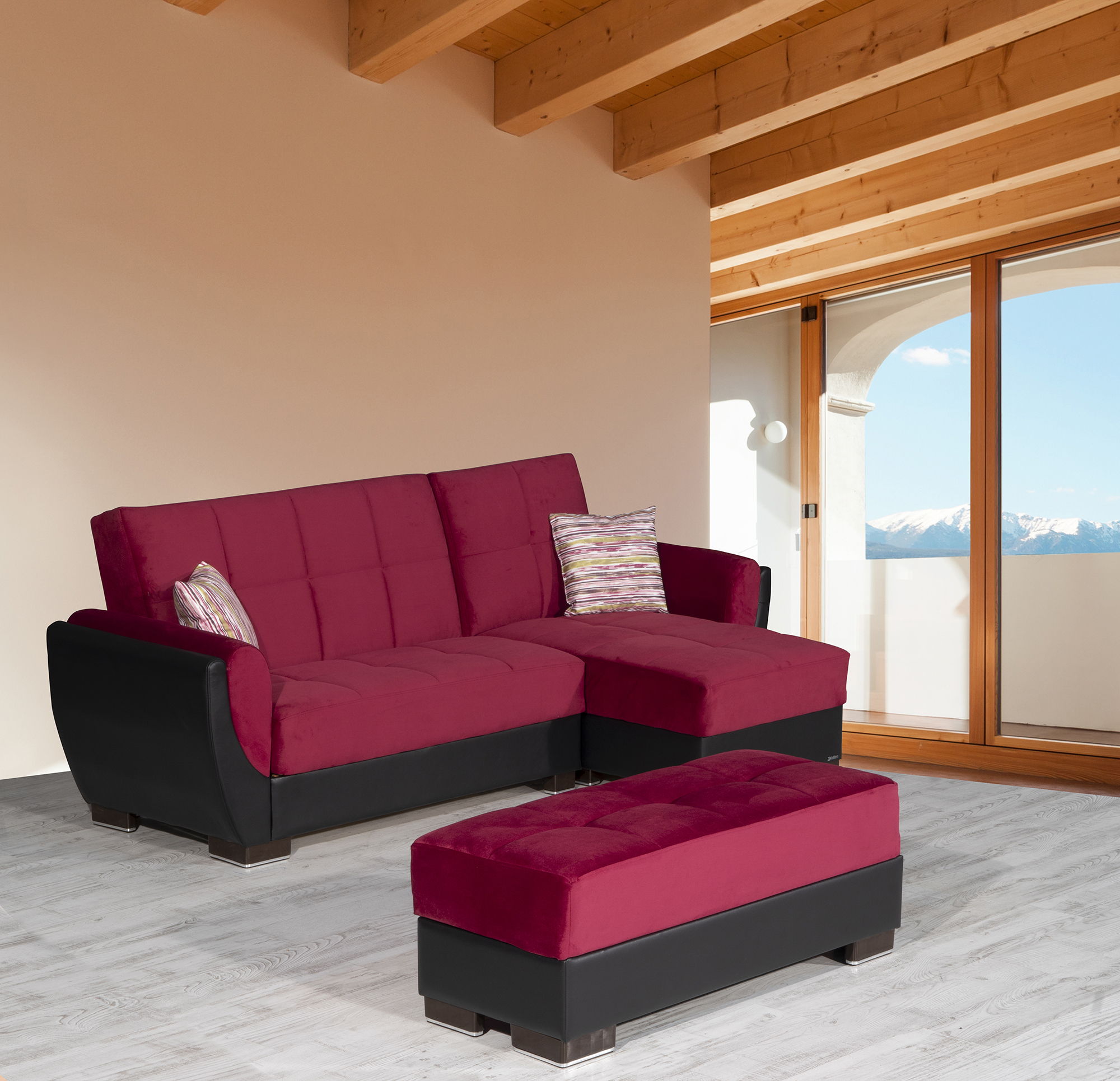 Ottomanson Armada Air - Upholstered Ottoman With Storage - Microfiber
