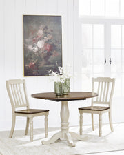 Mellintine - Round Drop Leaf Table Set