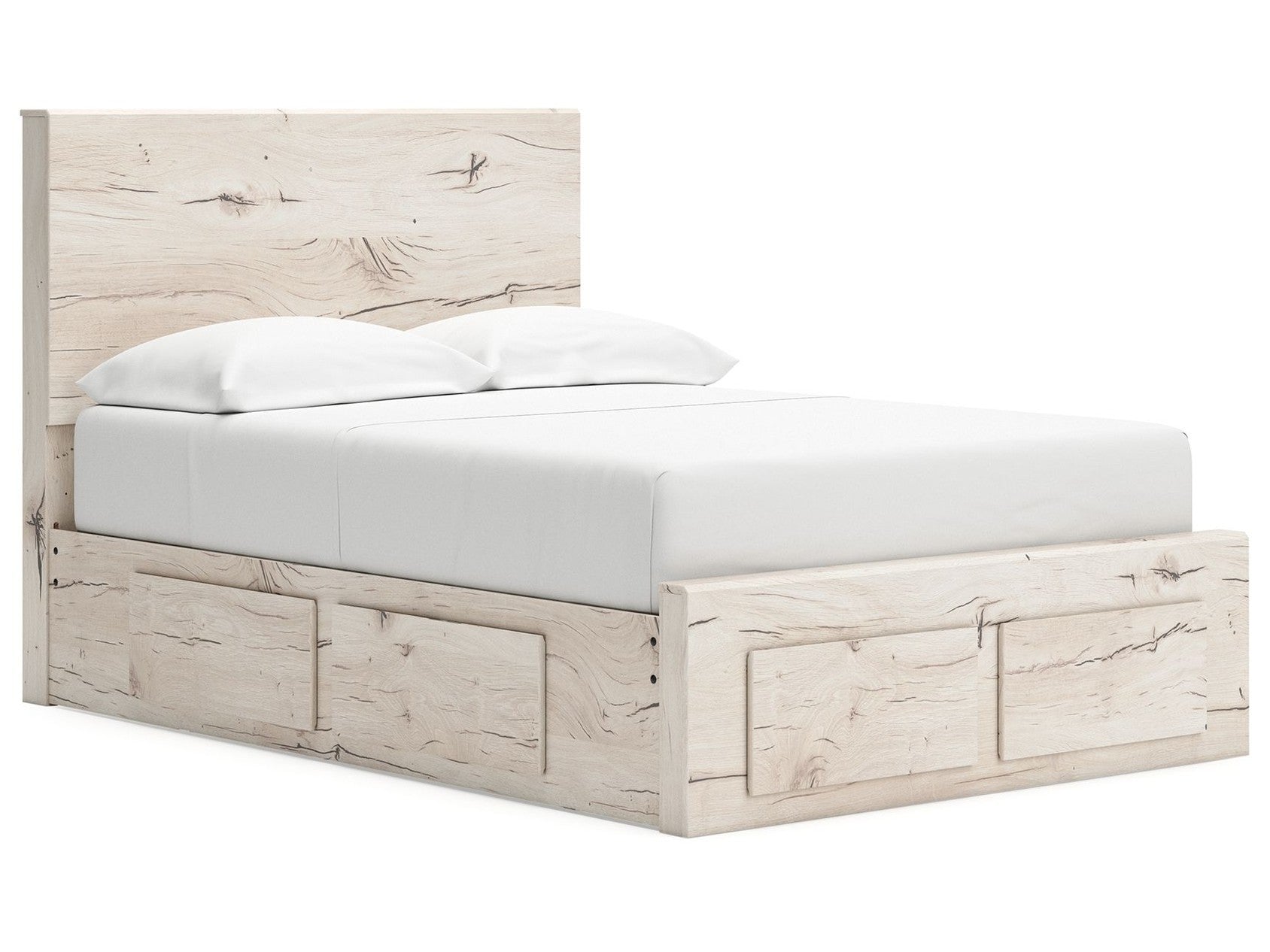 Lawroy - Panel Bed With Storage