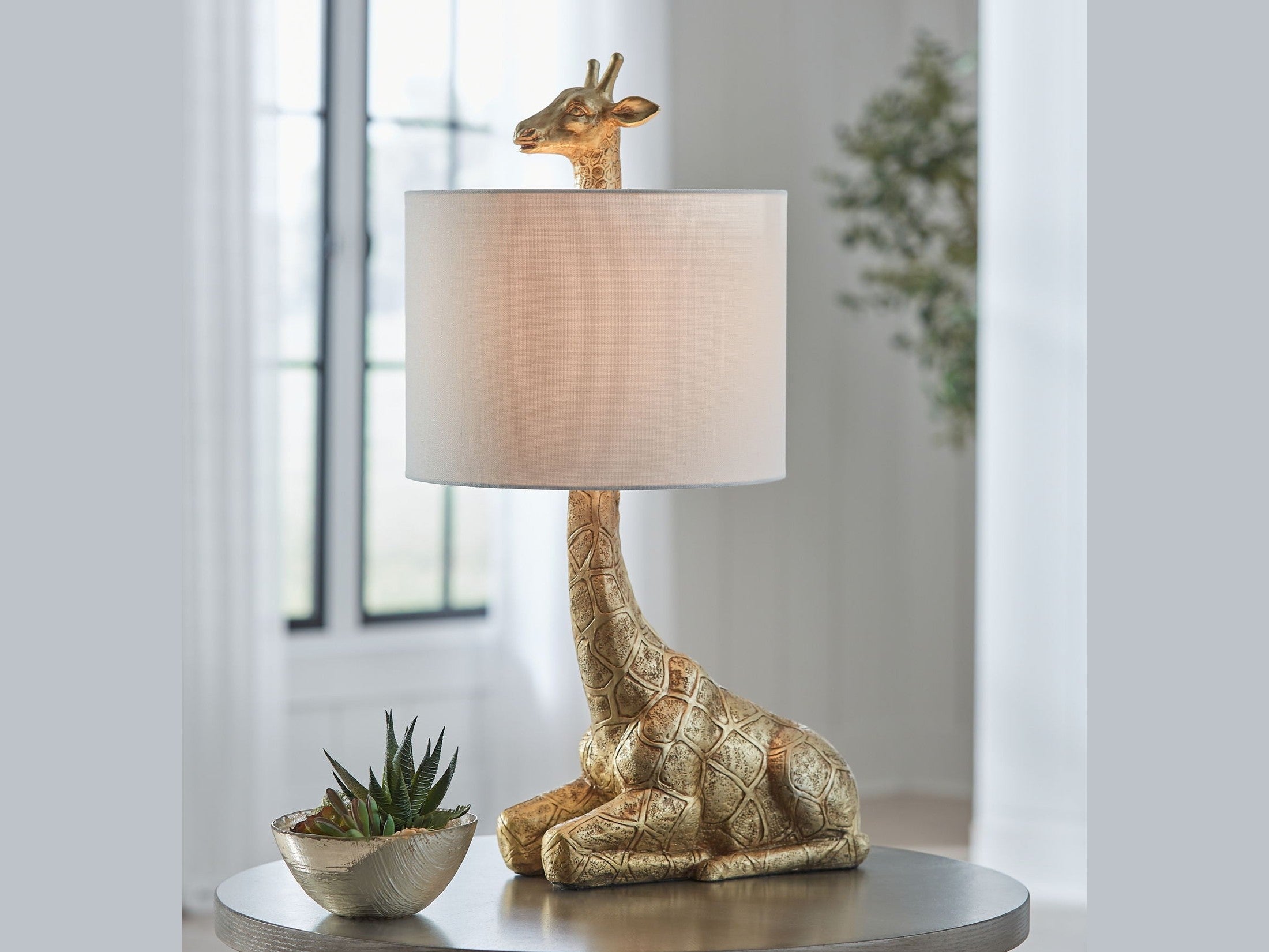 Ferrison - Poly Table Lamp - Gold Finish