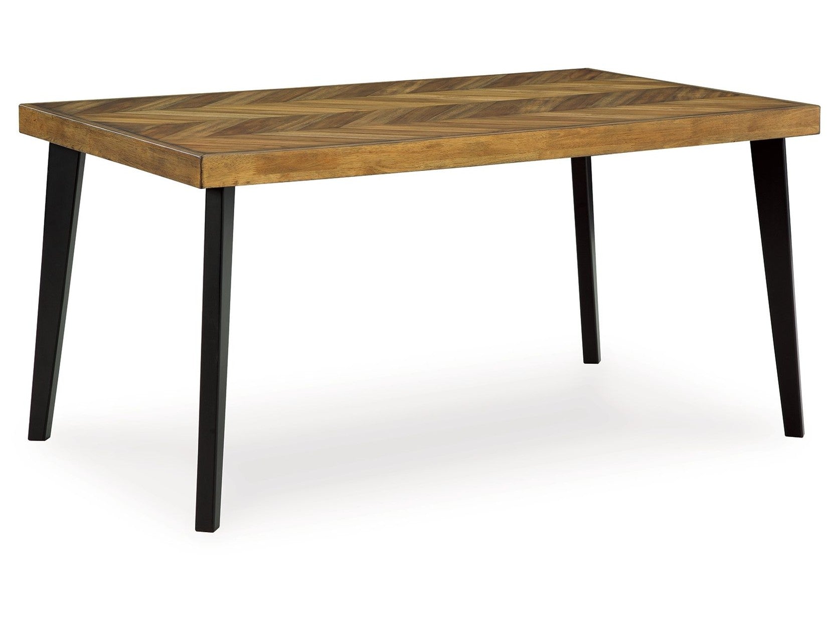 Blondon - Rectangular Drm Table Set (Set of 7) - Brown / Black