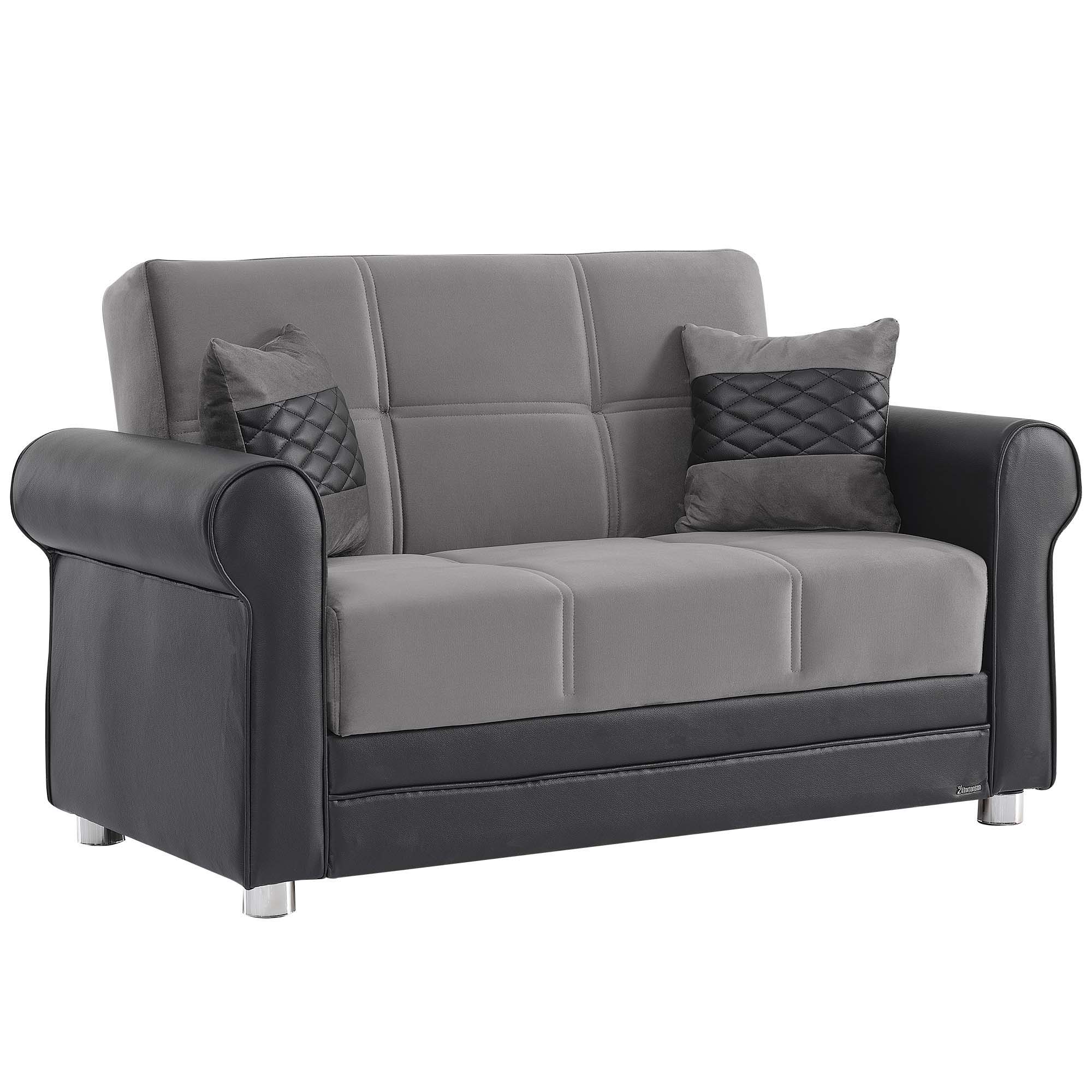 Ottomanson Avalon - Upholstered Convertible Loveseat With Storage