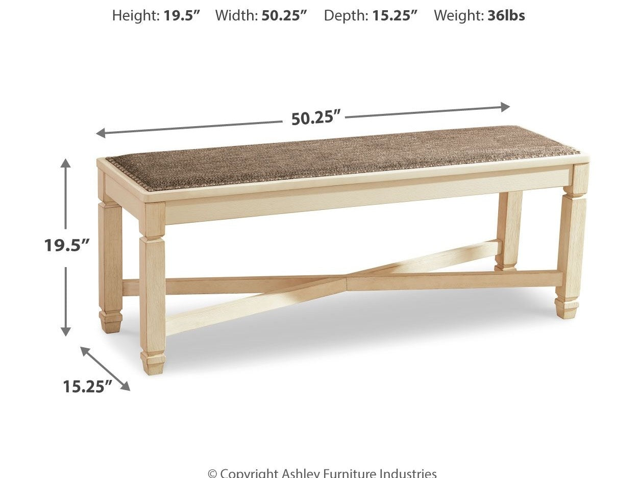 Bolanburg - Large UPH Dining Room Bench - Beige