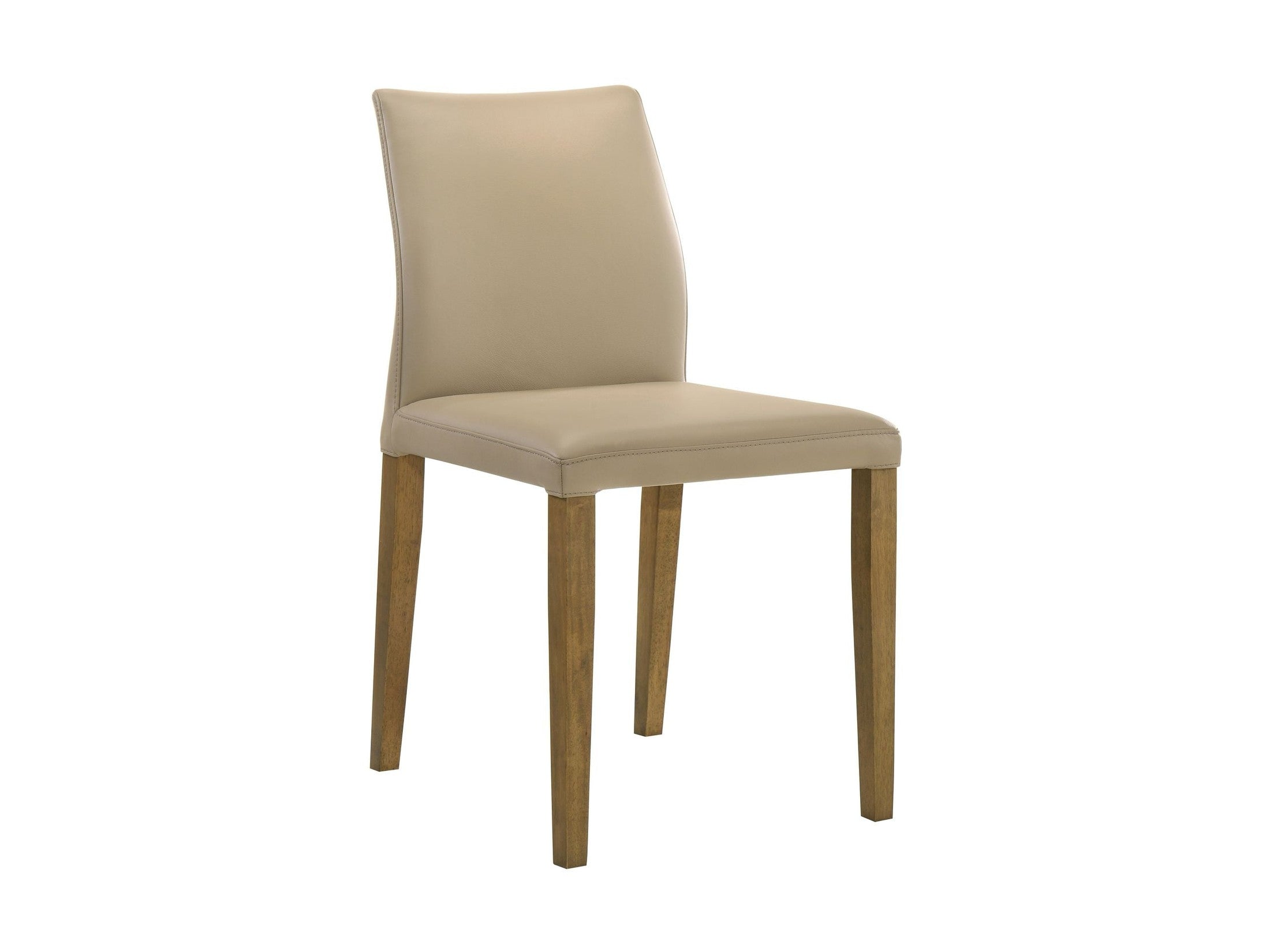 Elyza - Full Back Top Grain Leather Upholstered Wood Dining Chairs (Set of 2)