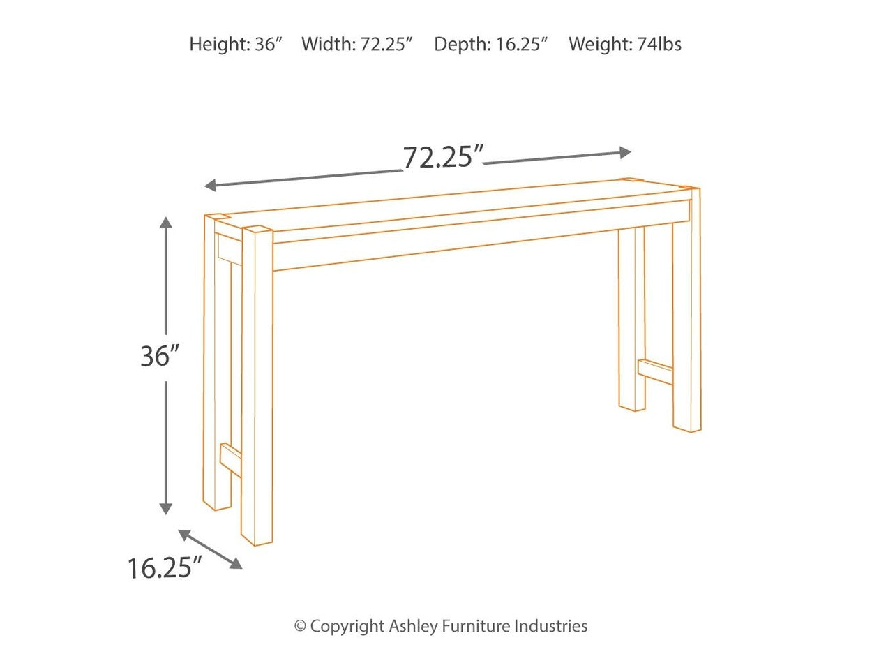 Torjin - Long Counter Table - Dark Brown