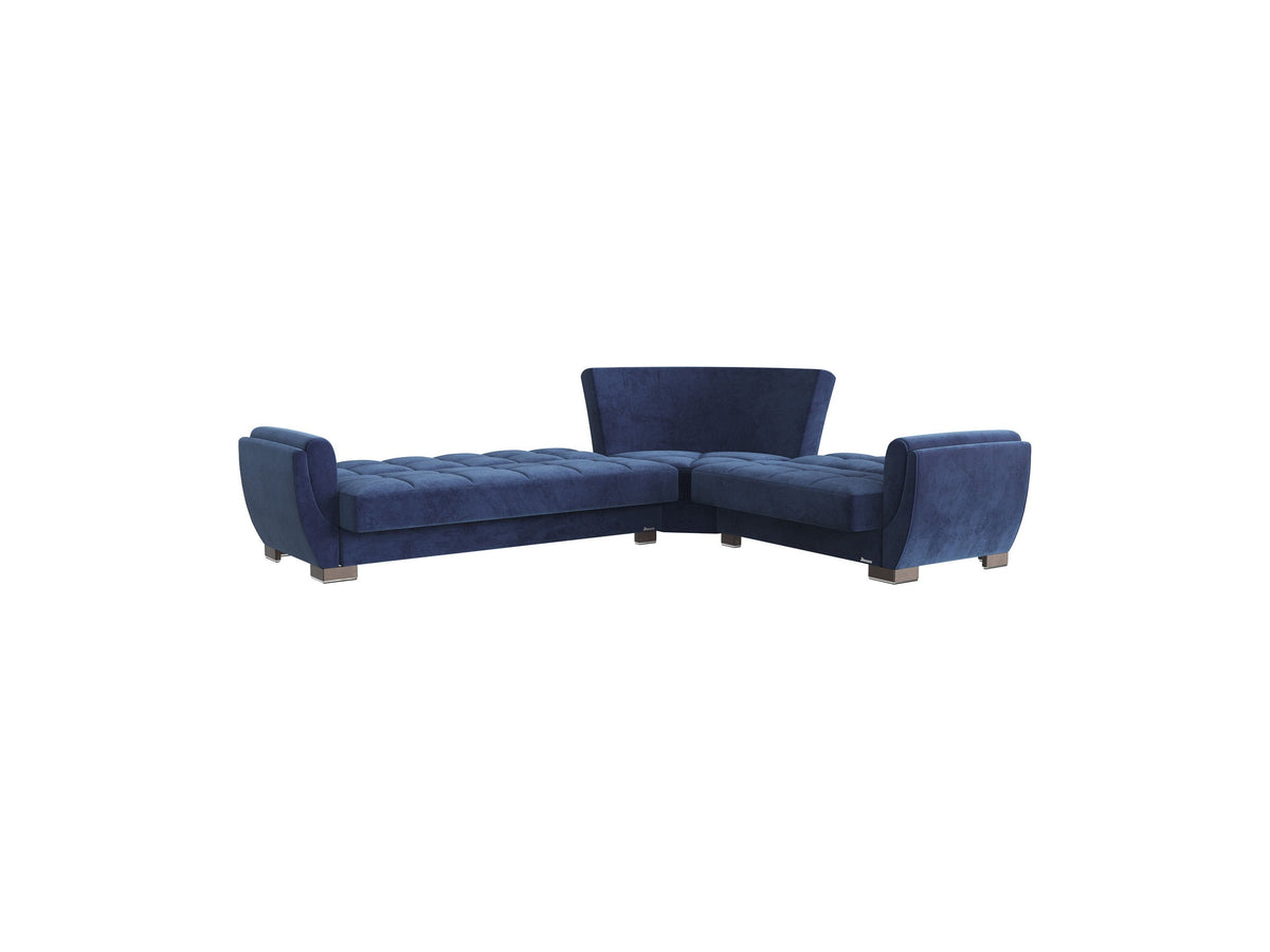 Ottomanson Armada Air - Upholstered Convertible Sectional With Storage - Microfiber