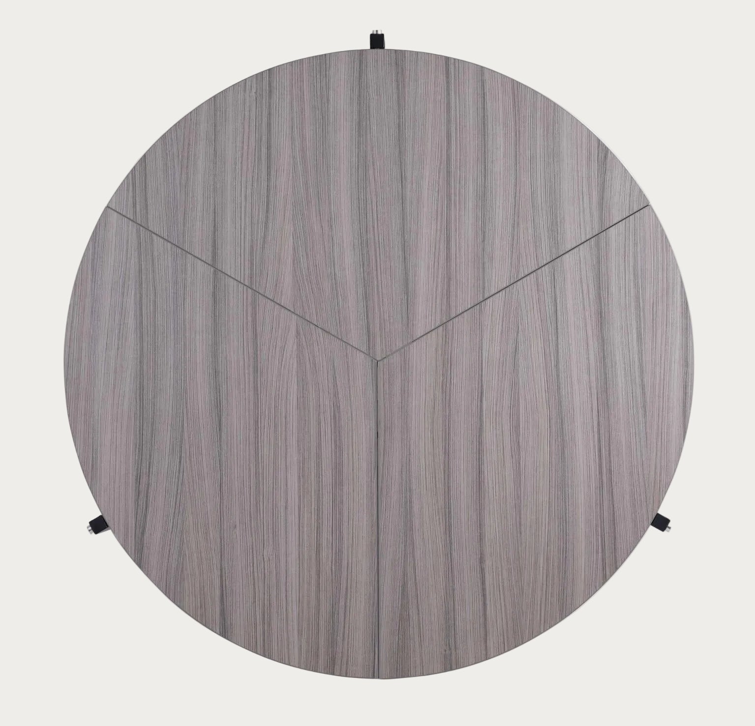 8389 Round Foldaway Dining Table, Matte Gray