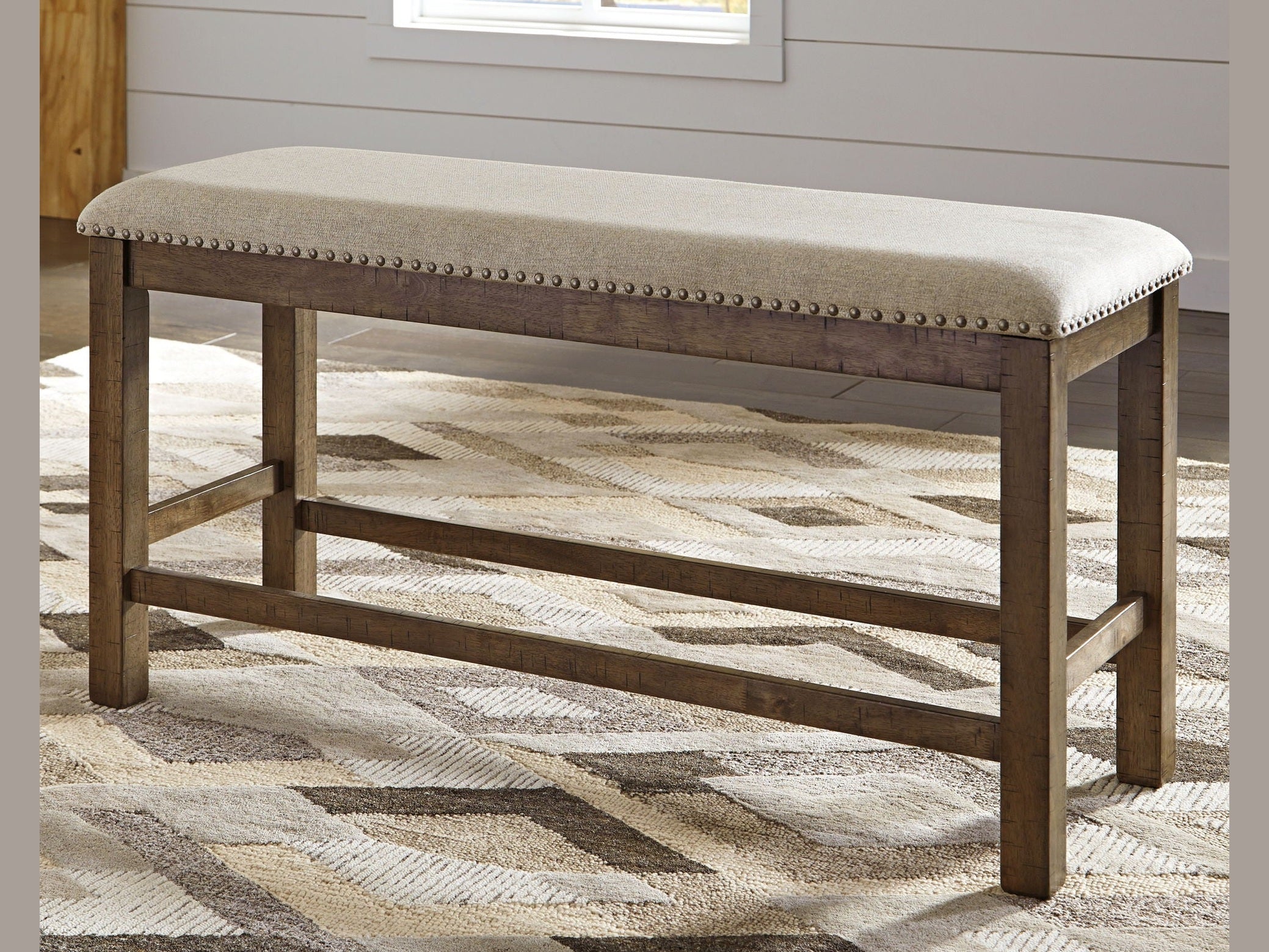 Moriville - Double UPH Bench  - Beige