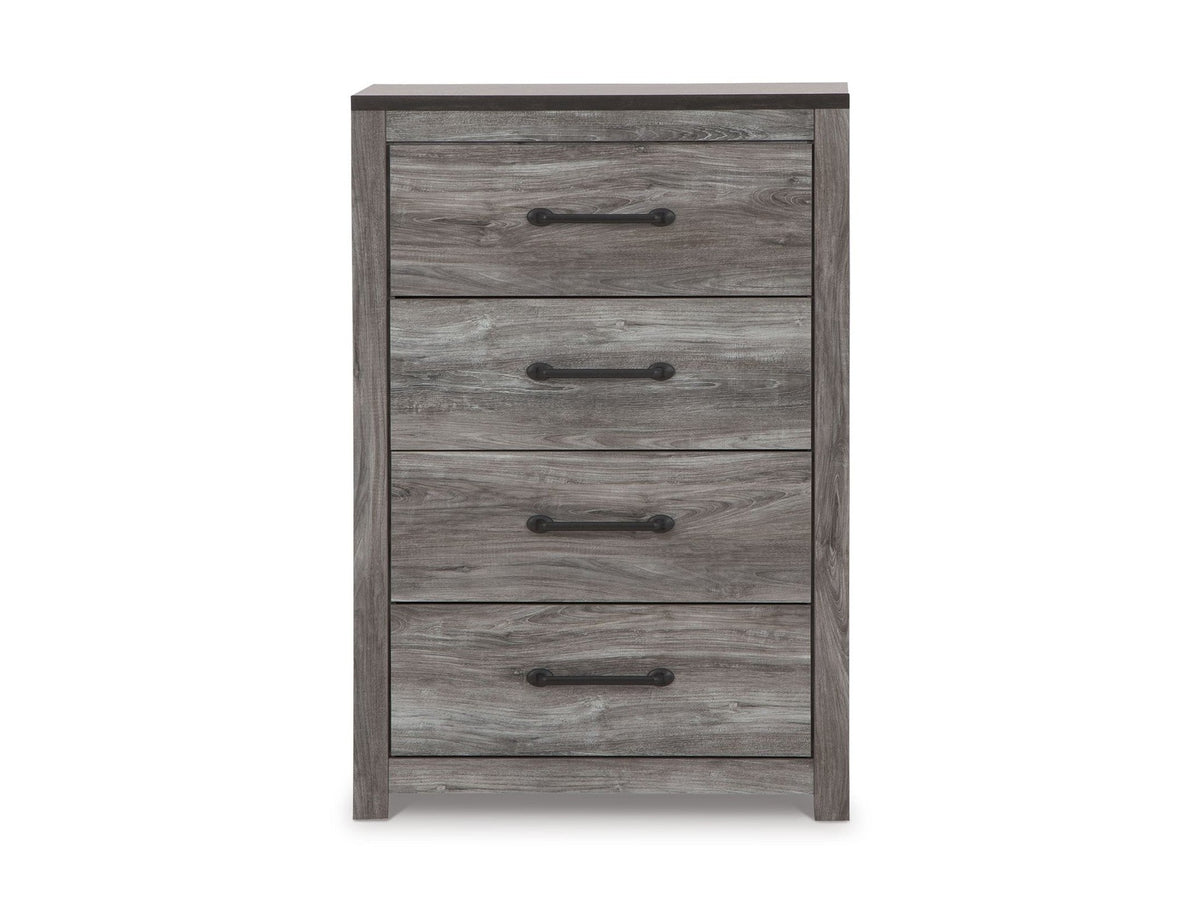 Bronyan - Four Drawer Chest - Dark Gray