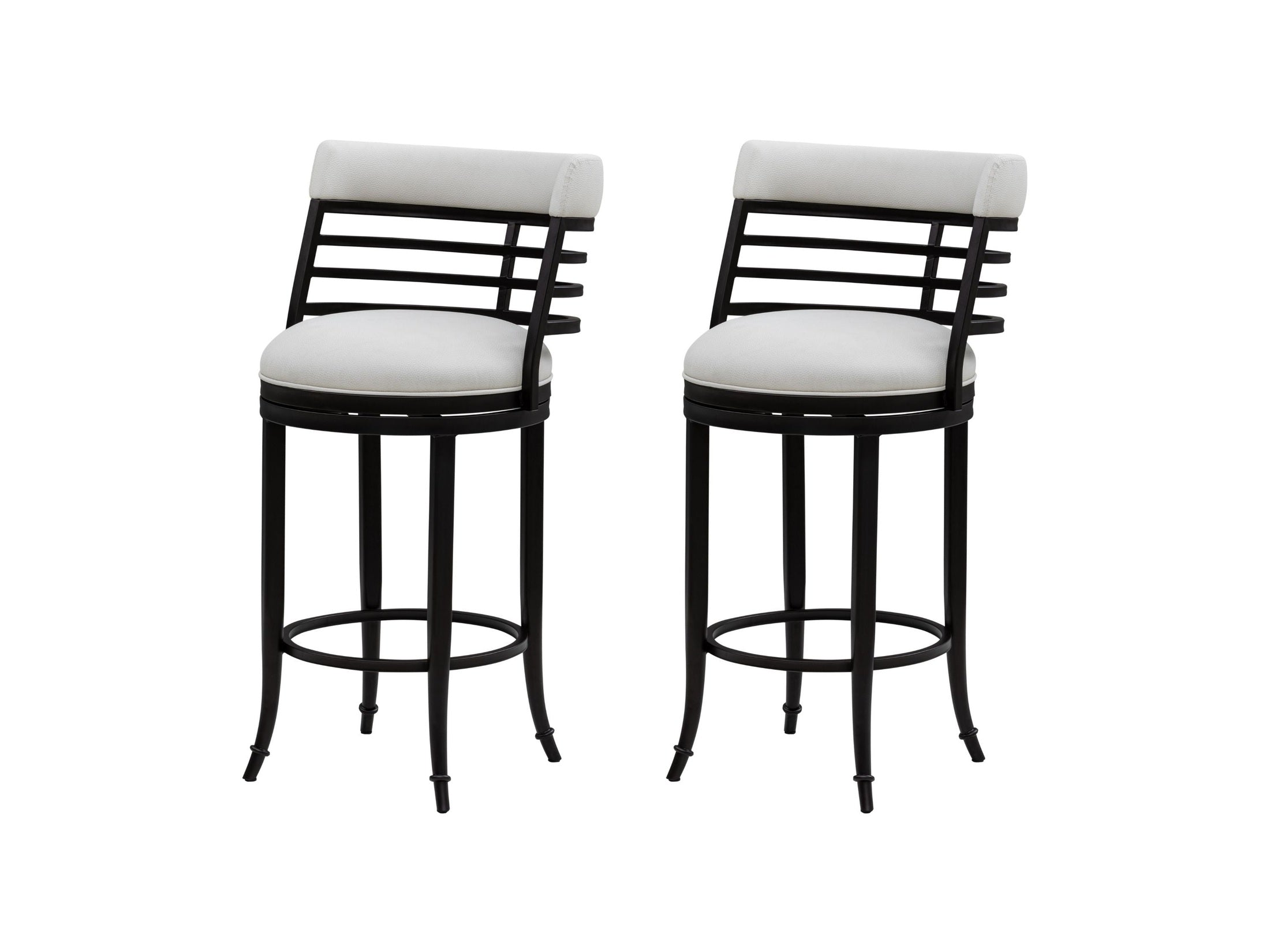 Telia - Upholstered Swivel Bar Height Barstool