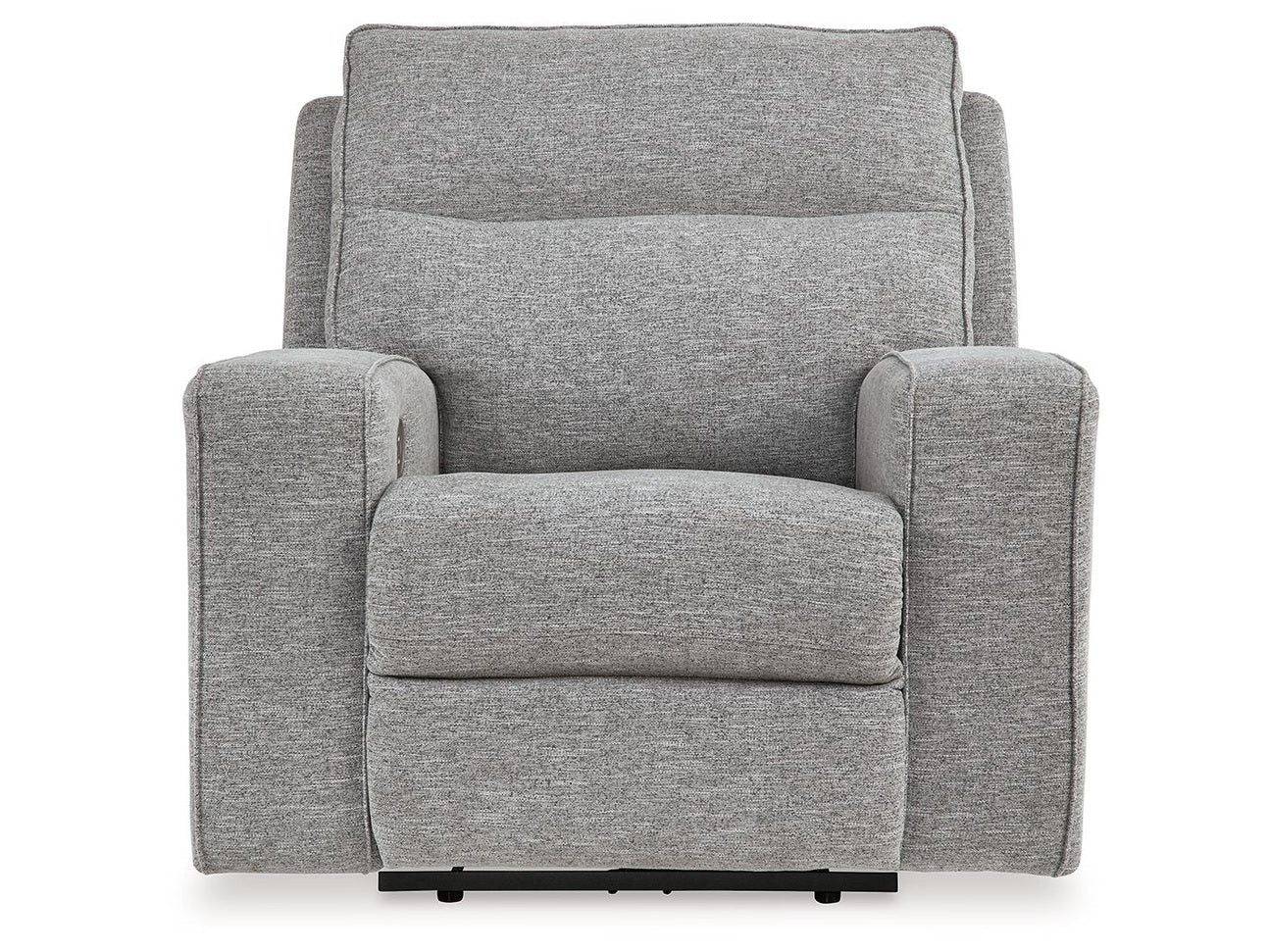 Biscoe - Power Recliner /Adj Headrest - Pewter