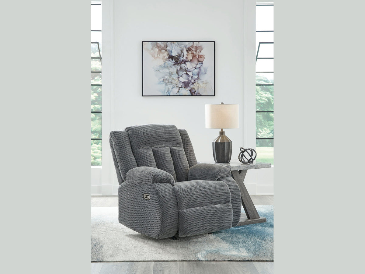 Observation - Power Rocker Recliner - Steel