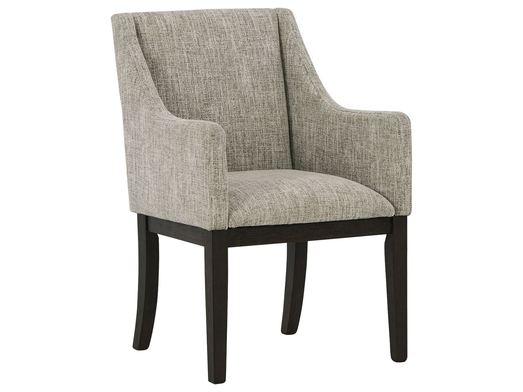 Burkhaus - Dining UPH Arm Chair (Set of 2) - Beige / Dark Brown