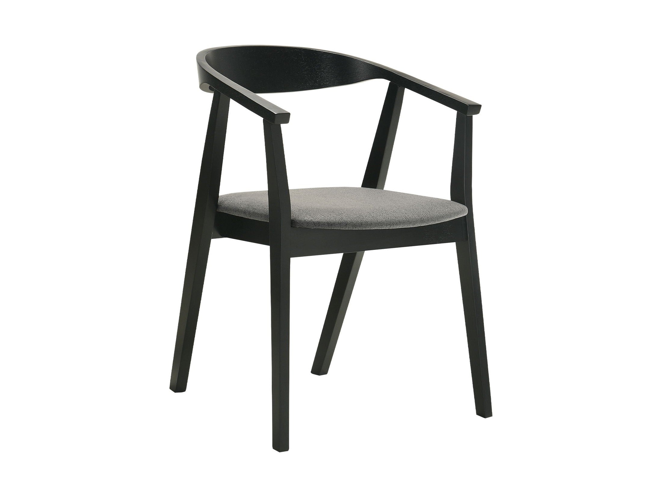 Santana - Wood Dining Chair With Black Frame